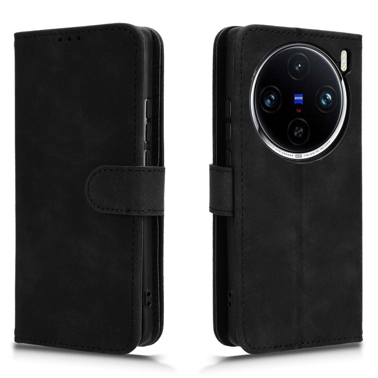 For vivo X100 Pro 5G Case PU Leather Full Protection Folio Phone Cover