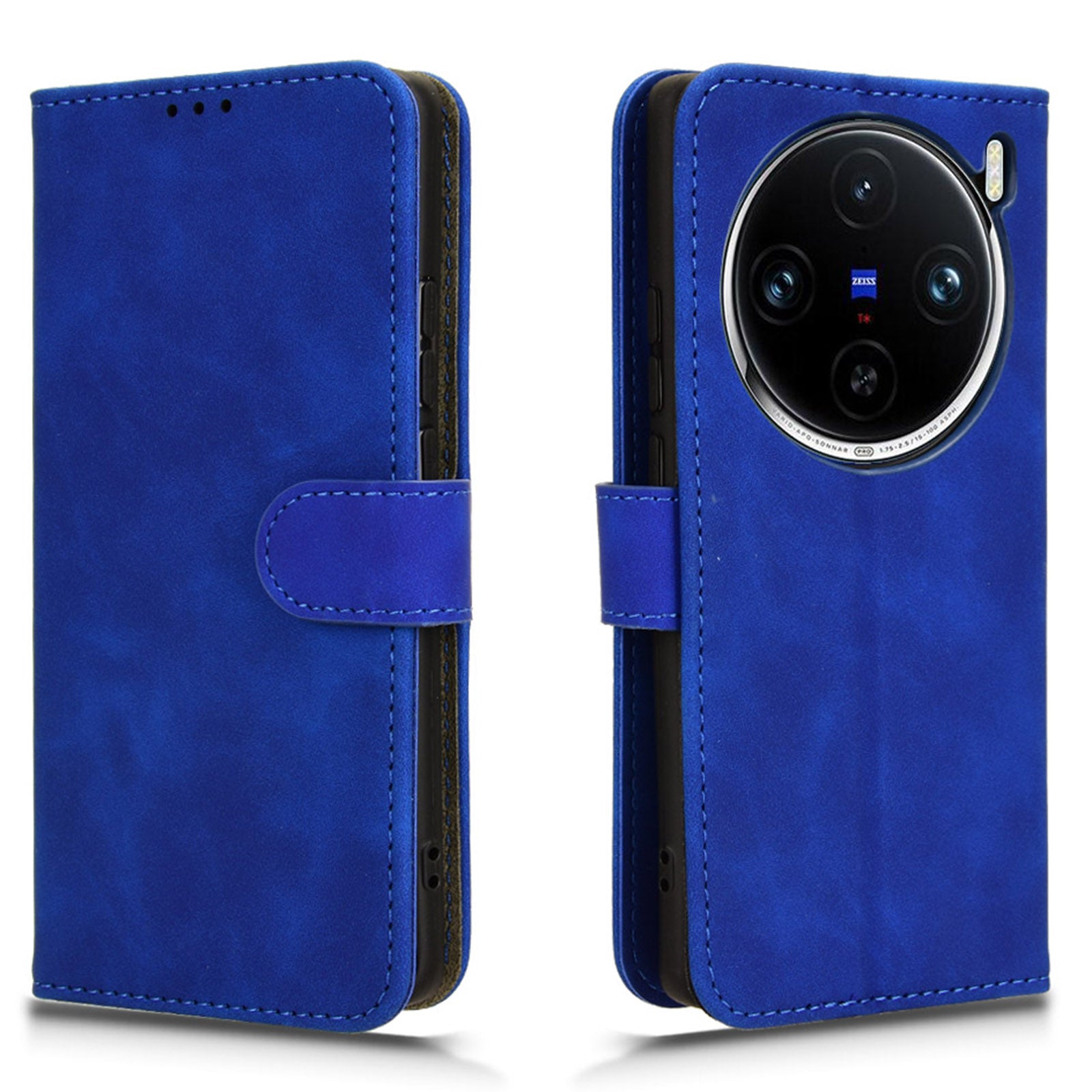 For vivo X100 Pro 5G Case PU Leather Full Protection Folio Phone Cover