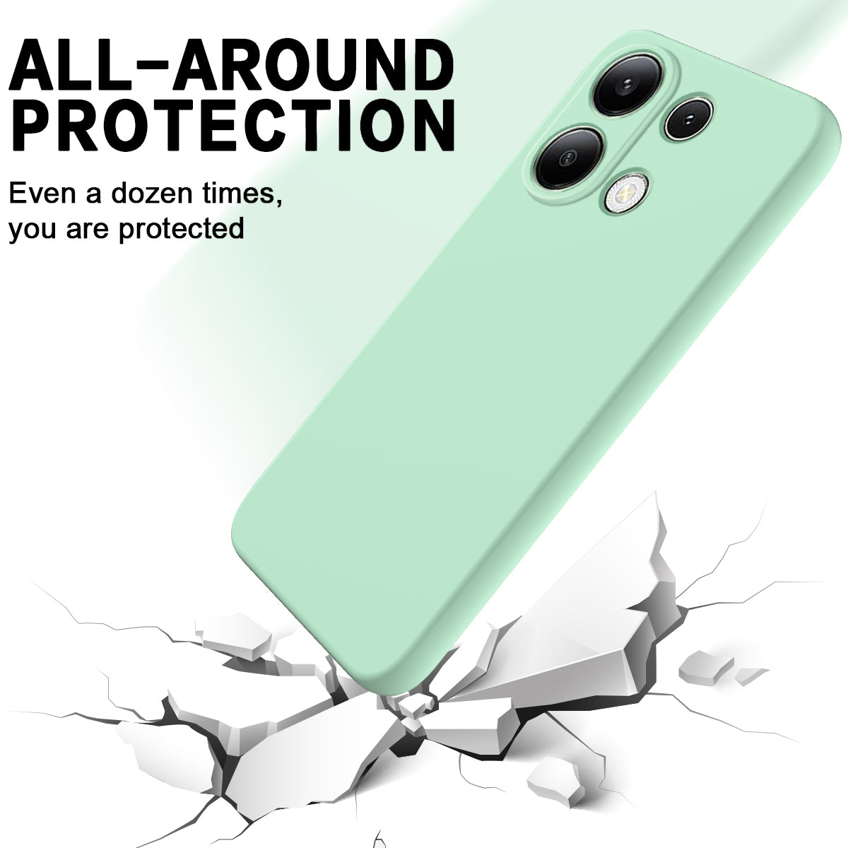 For Xiaomi Redmi Note 13 Pro 4G / Poco M6 Pro 4G Case Soft Touch Liquid Silicone Phone Cover with Strap