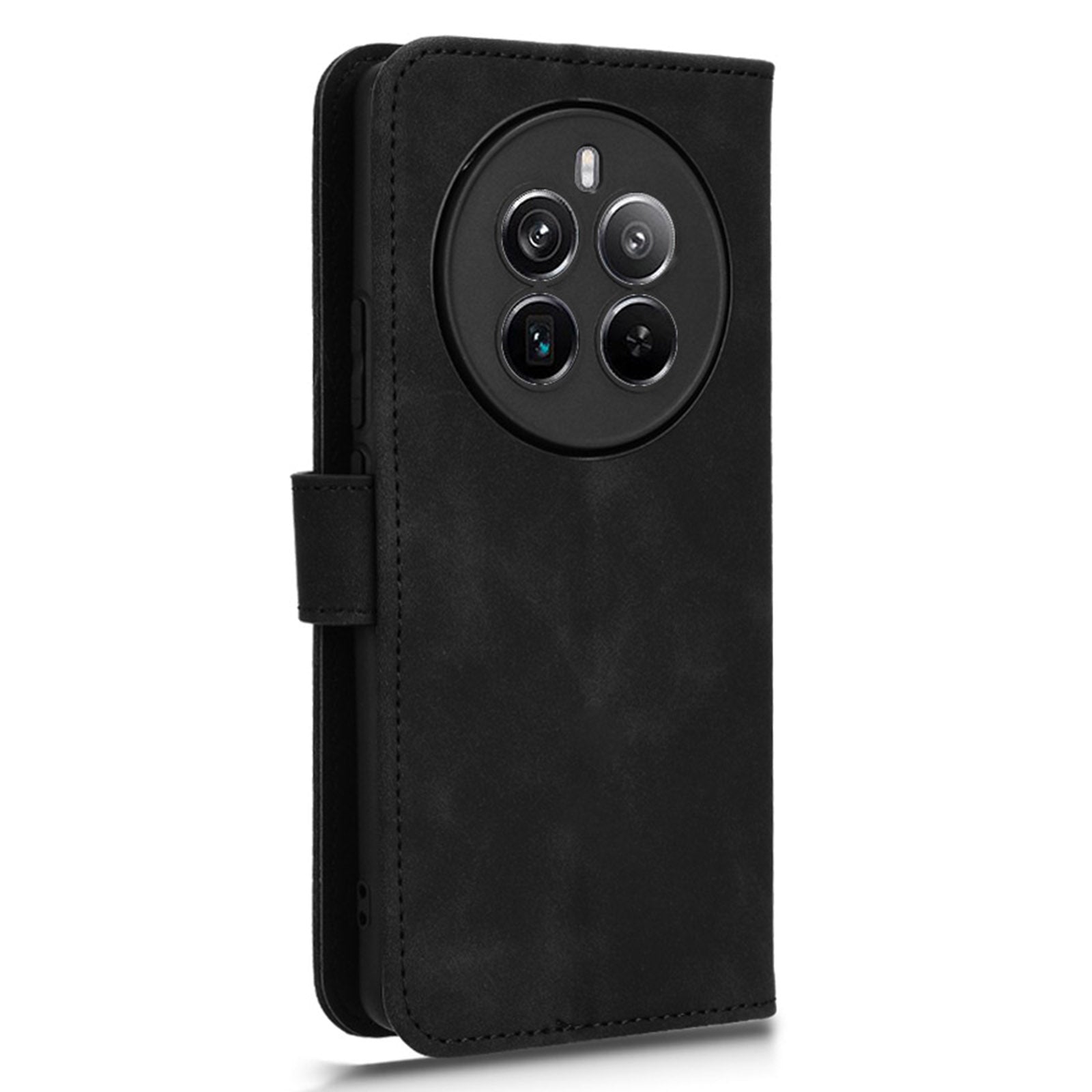 For Realme 12+ 5G Case Skin-touch Leather Wallet Phone Cover
