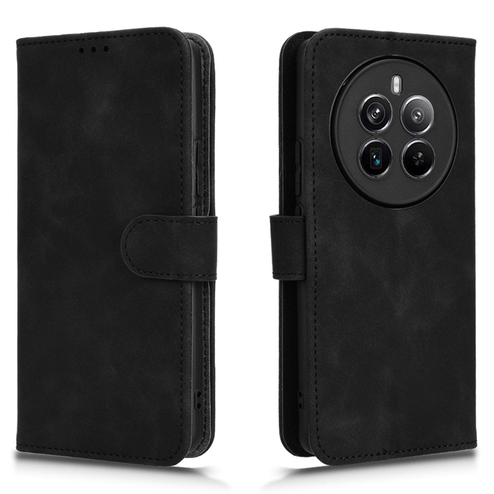 For Realme 12 Pro 5G / 12 Pro+ 5G Case Skin-touch Flip Leather Phone Cover