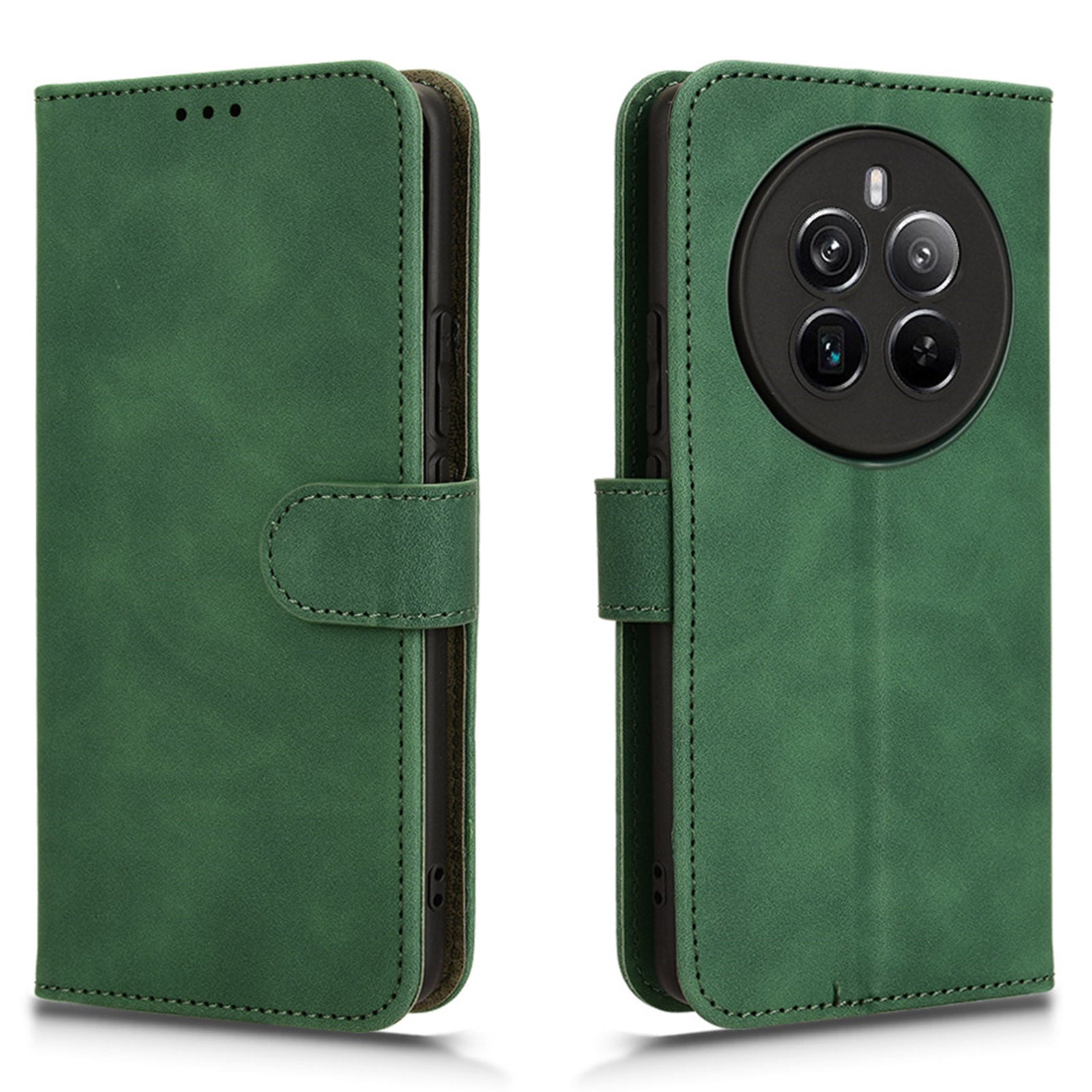 For Realme 12 Pro 5G / 12 Pro+ 5G Case Skin-touch Flip Leather Phone Cover