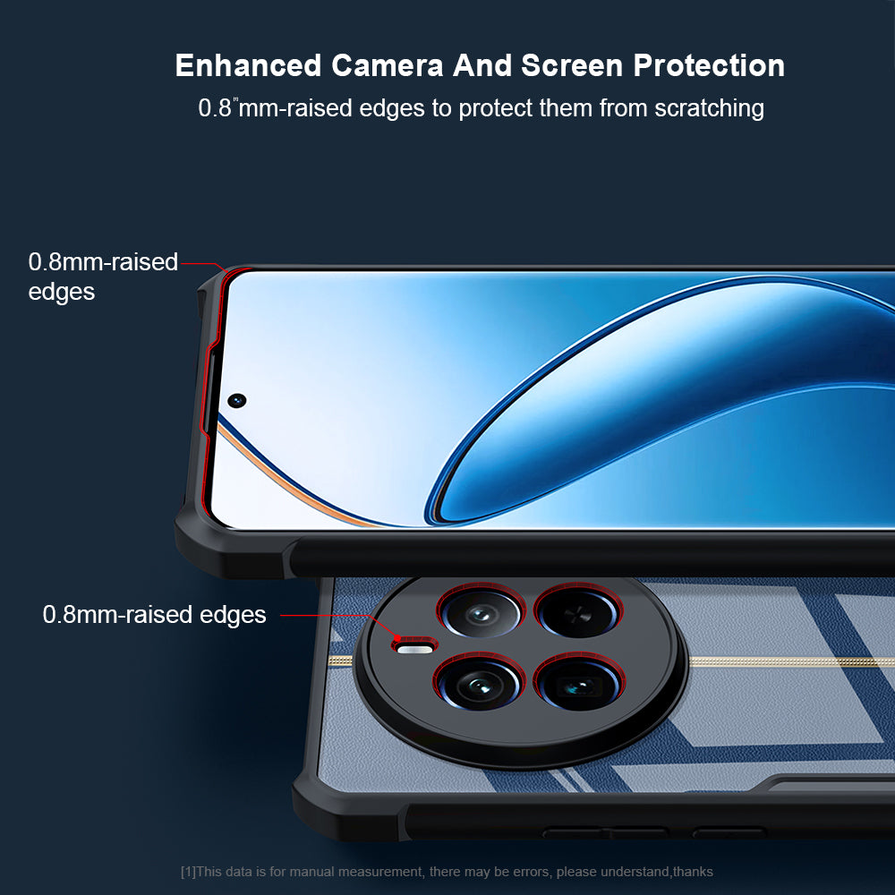 XUNDD For Realme 12+ 5G Case TPU+Acrylic Non-Slip Protective Phone Cover