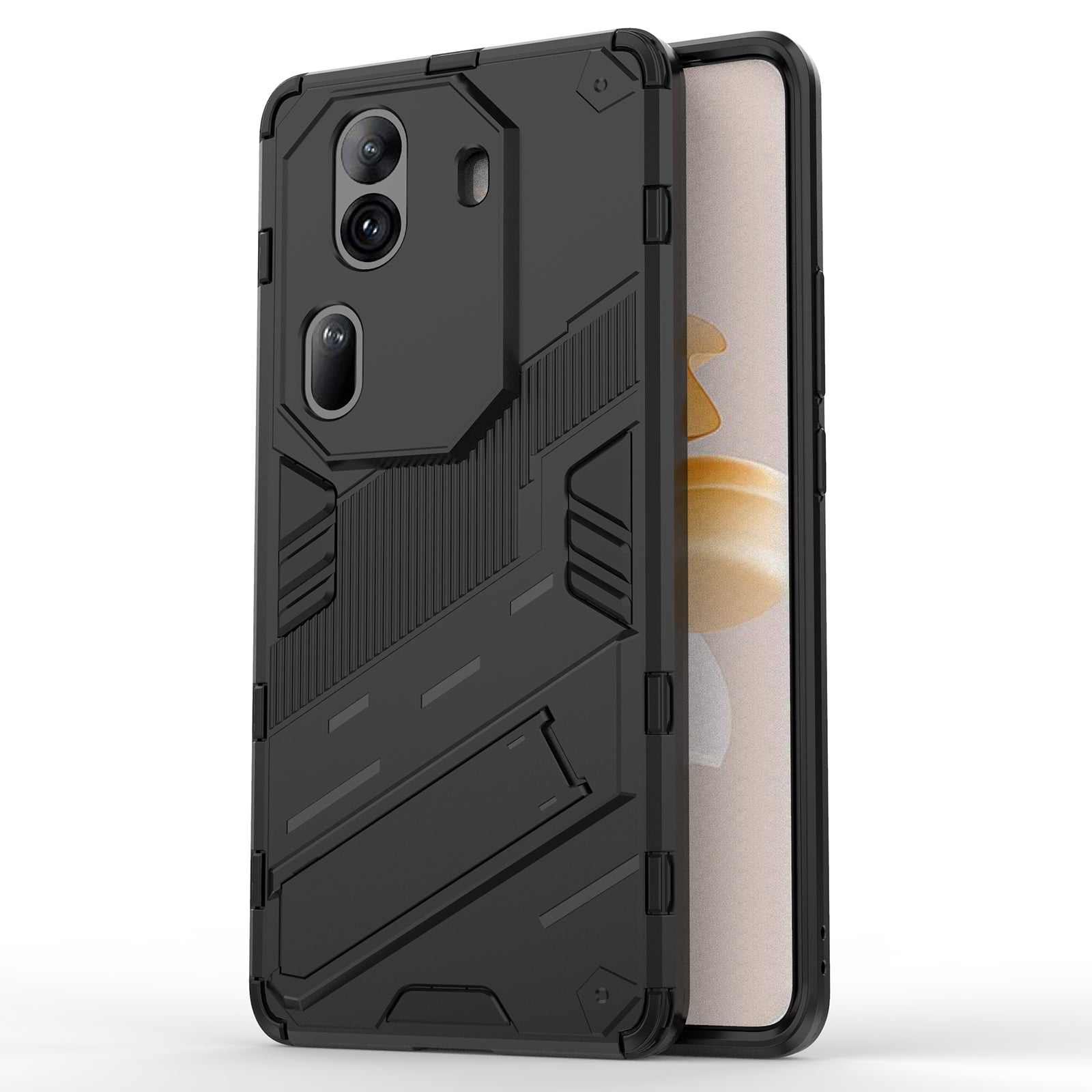 For Oppo Reno11 Pro 5G (Global) Case PC+TPU Kickstand Protective Phone Cover