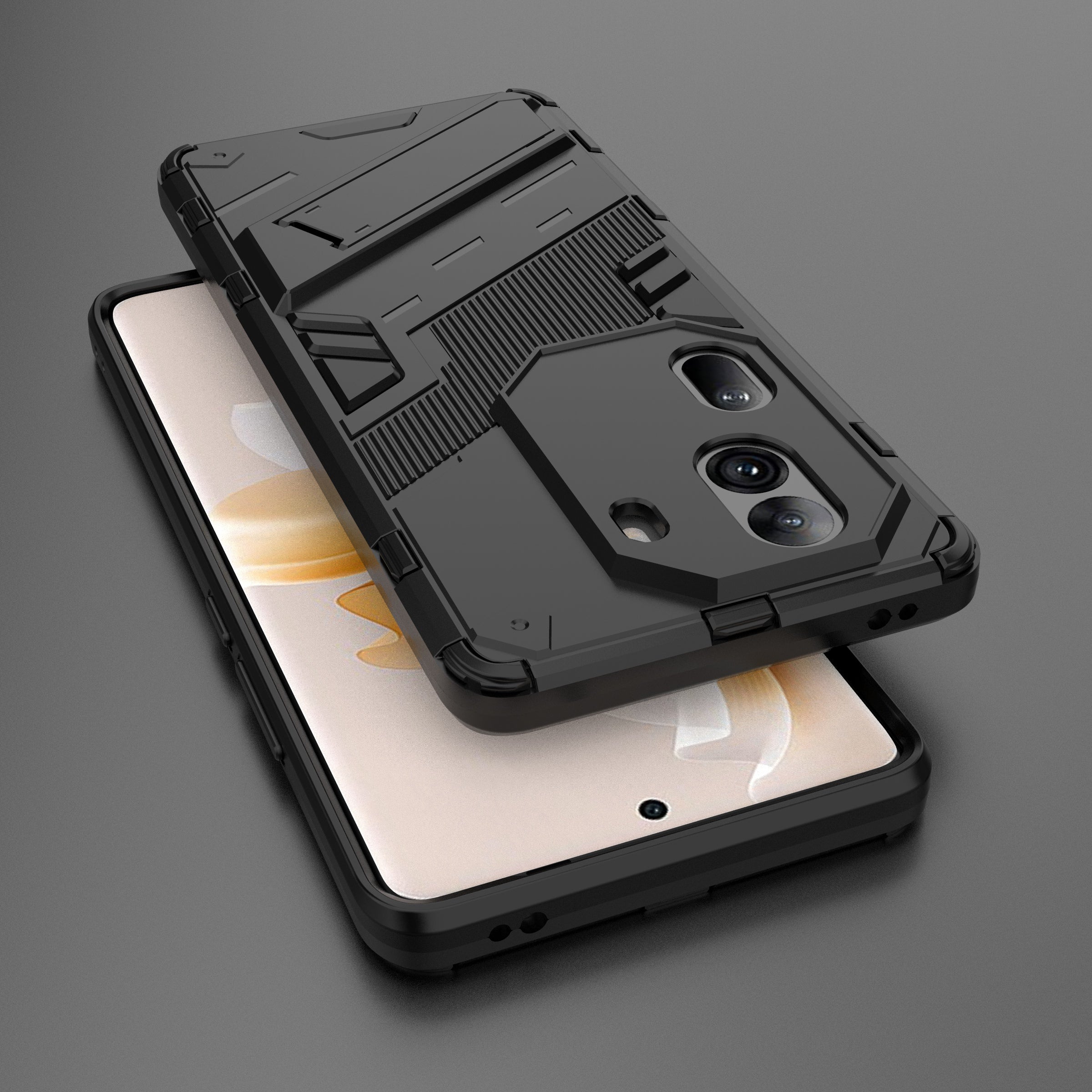 For Oppo Reno11 Pro 5G (Global) Case PC+TPU Kickstand Protective Phone Cover