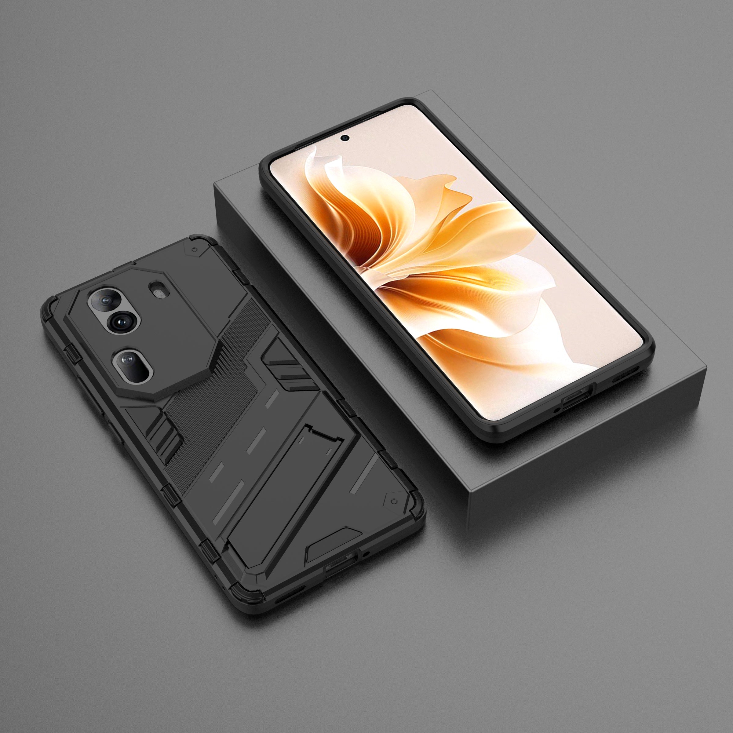 For Oppo Reno11 Pro 5G (Global) Case PC+TPU Kickstand Protective Phone Cover
