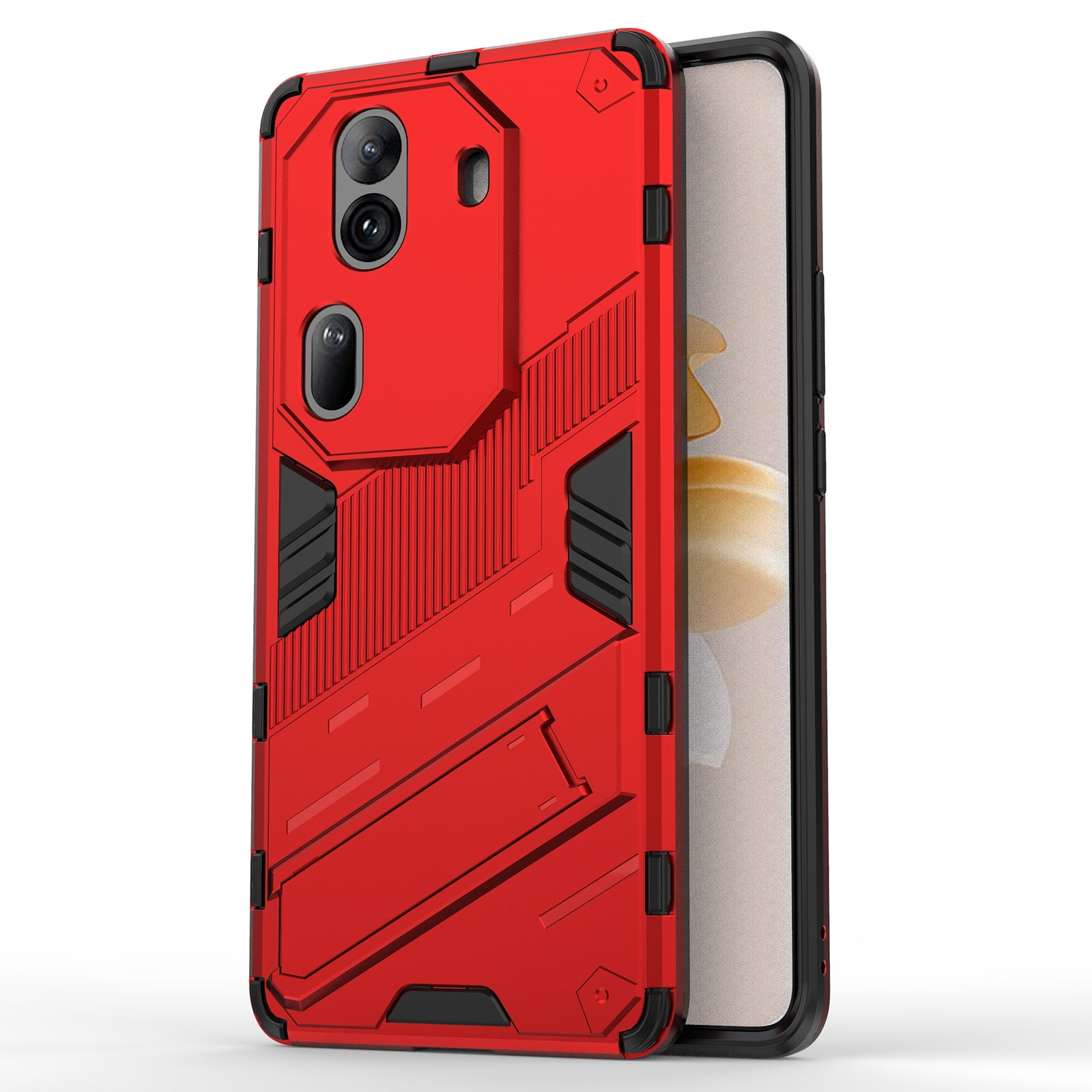 For Oppo Reno11 Pro 5G (Global) Case PC+TPU Kickstand Protective Phone Cover