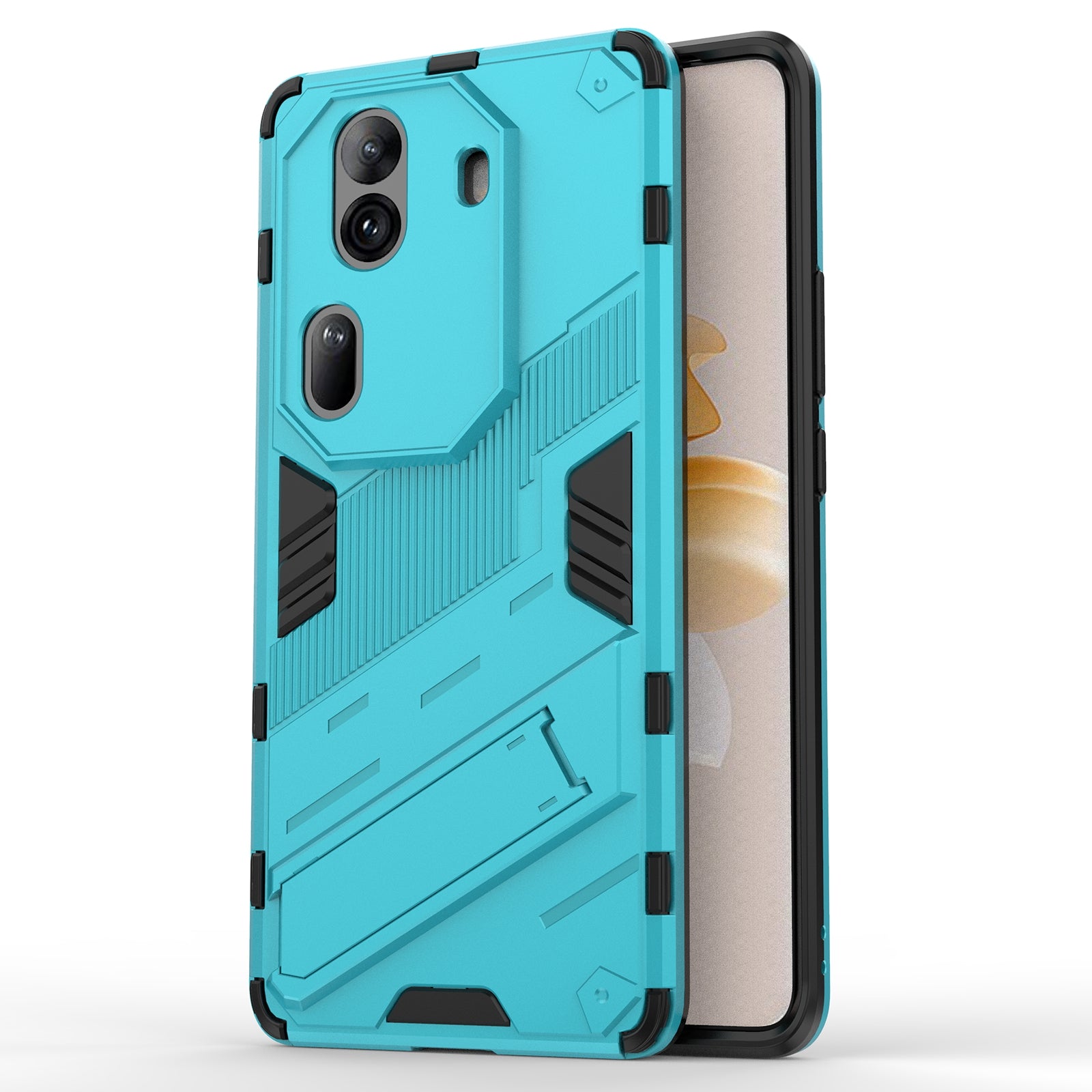 For Oppo Reno11 Pro 5G (Global) Case PC+TPU Kickstand Protective Phone Cover