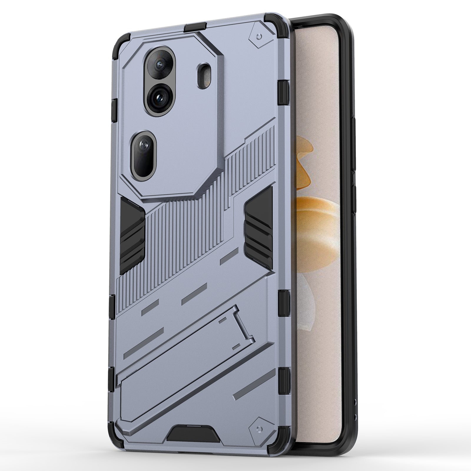 For Oppo Reno11 Pro 5G (Global) Case PC+TPU Kickstand Protective Phone Cover
