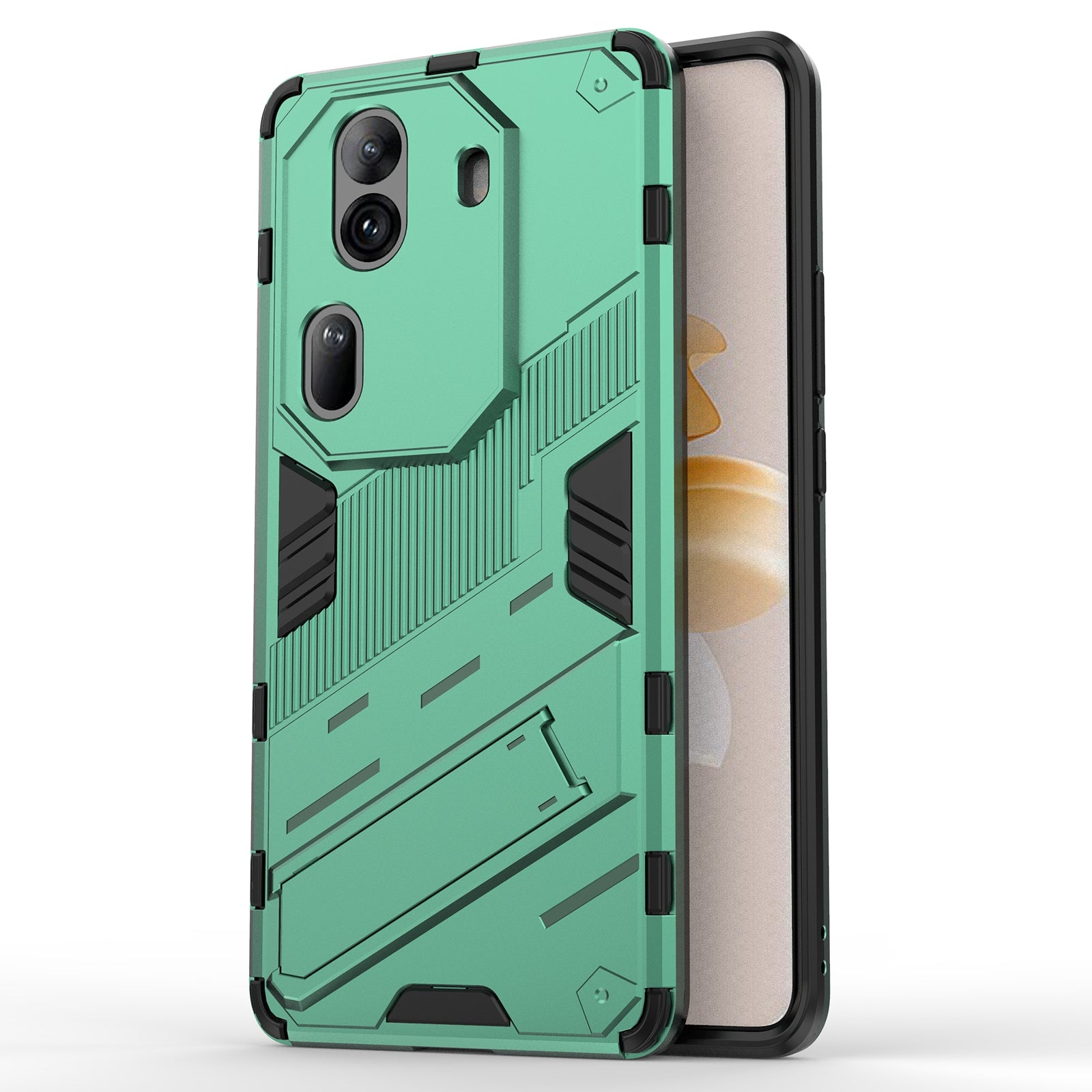 For Oppo Reno11 Pro 5G (Global) Case PC+TPU Kickstand Protective Phone Cover