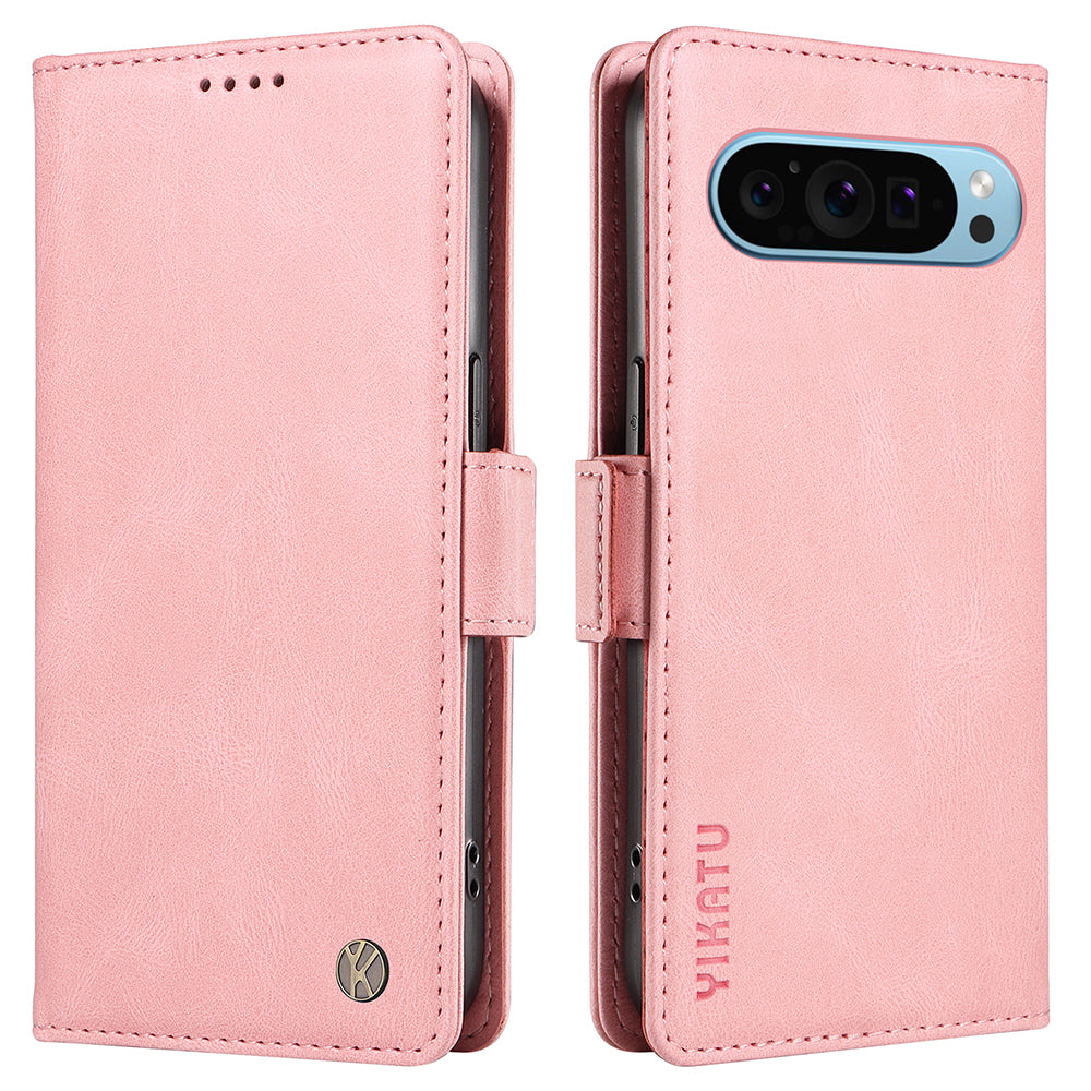 YIKATU YK-004 For Google Pixel 9 Shockproof Case Skin-Touch Leather Phone Cover