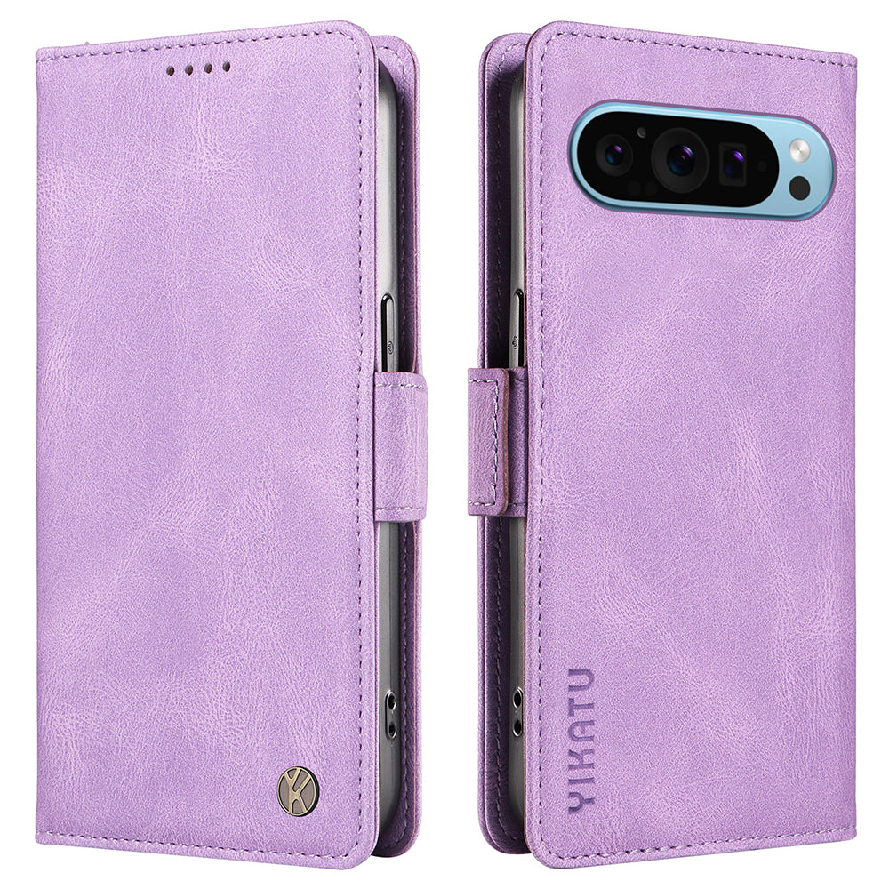 YIKATU YK-004 For Google Pixel 9 Shockproof Case Skin-Touch Leather Phone Cover