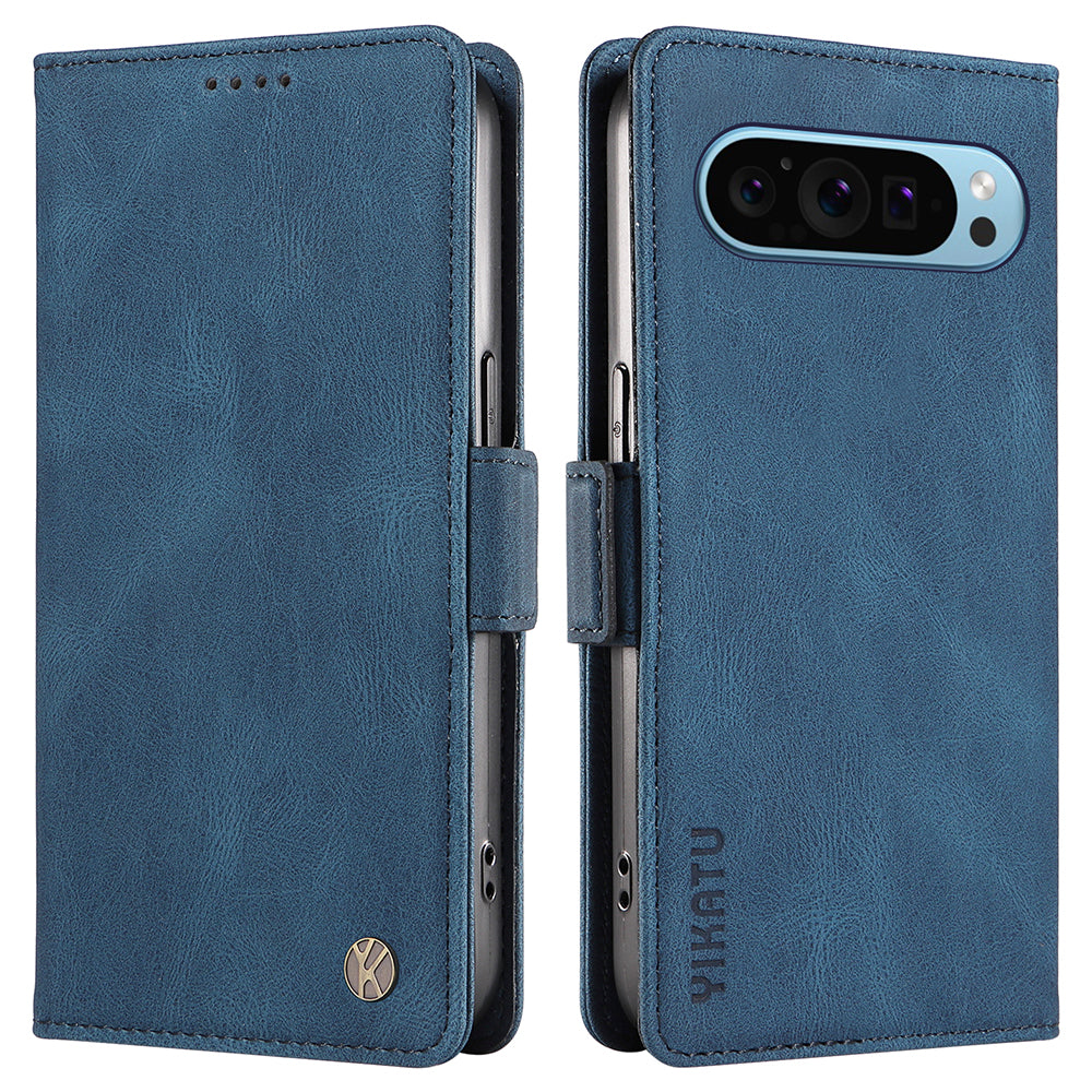 YIKATU YK-004 For Google Pixel 9 Shockproof Case Skin-Touch Leather Phone Cover