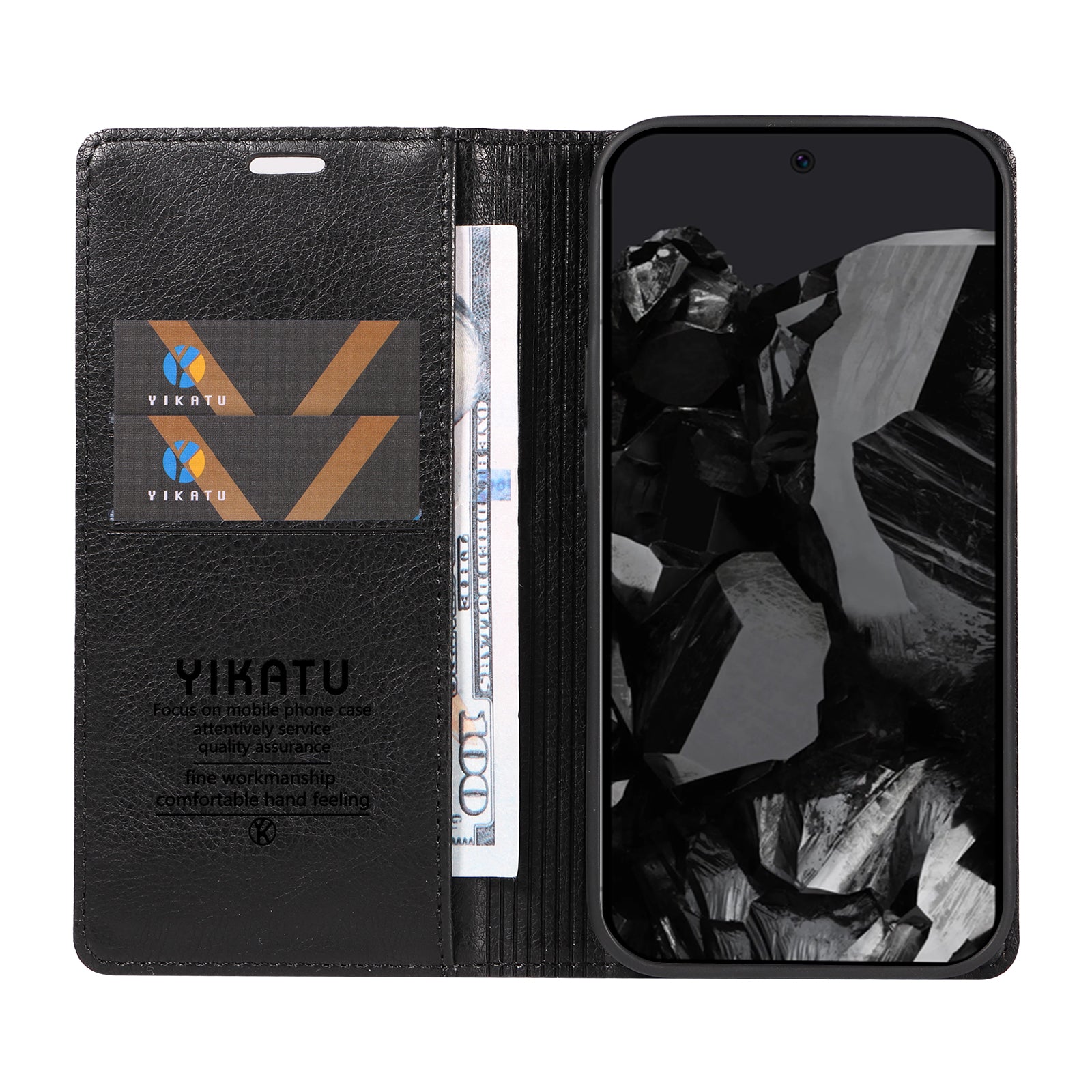 YIKATU YK-006 For Google Pixel 9 Pro Case Magnetic Closure Shockproof Flip Phone Cover