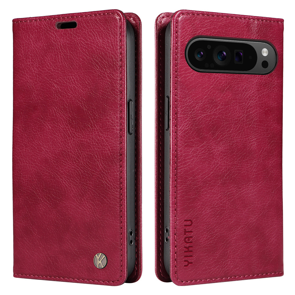 YIKATU YK-006 For Google Pixel 9 Pro Case Magnetic Closure Shockproof Flip Phone Cover