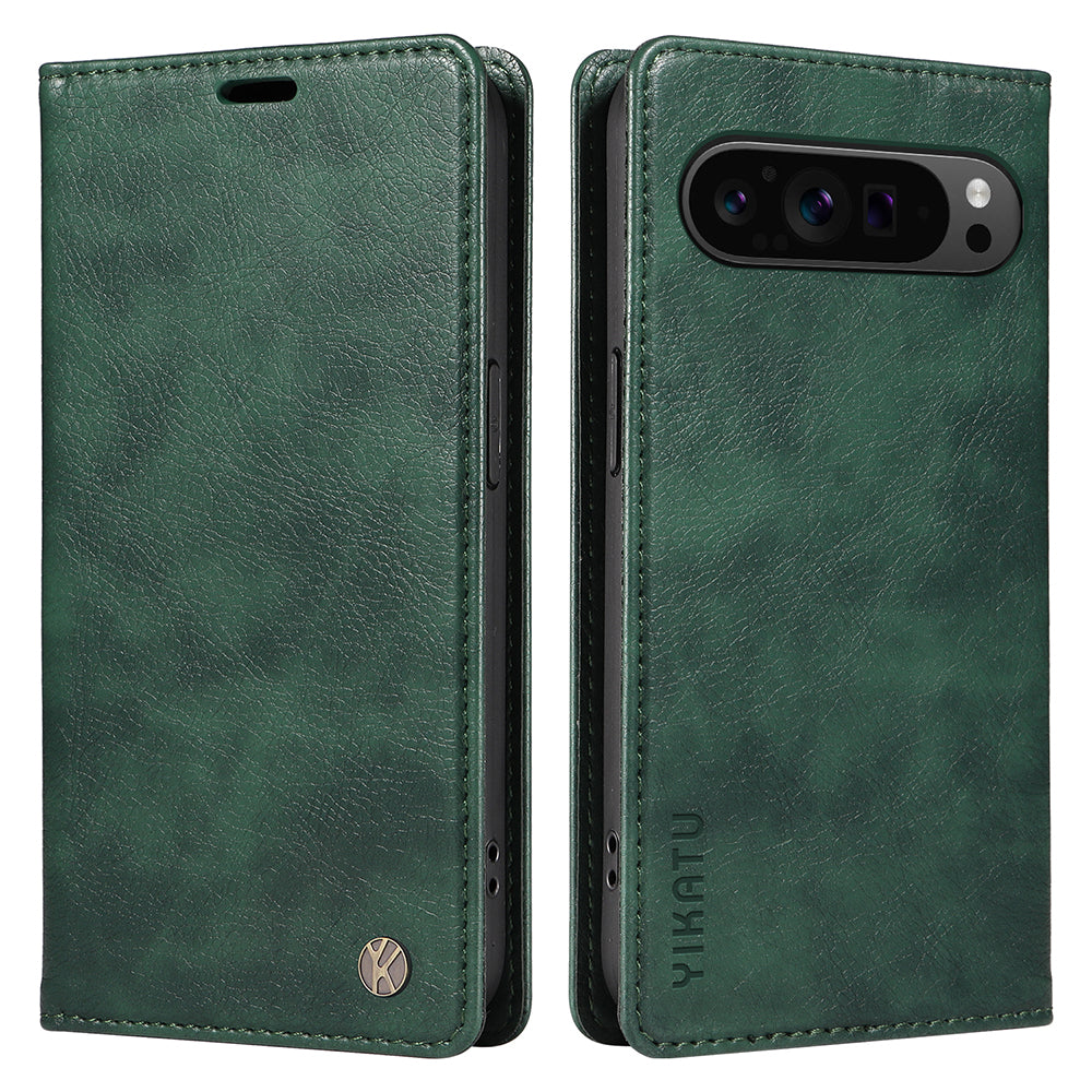 YIKATU YK-006 For Google Pixel 9 Pro Case Magnetic Closure Shockproof Flip Phone Cover