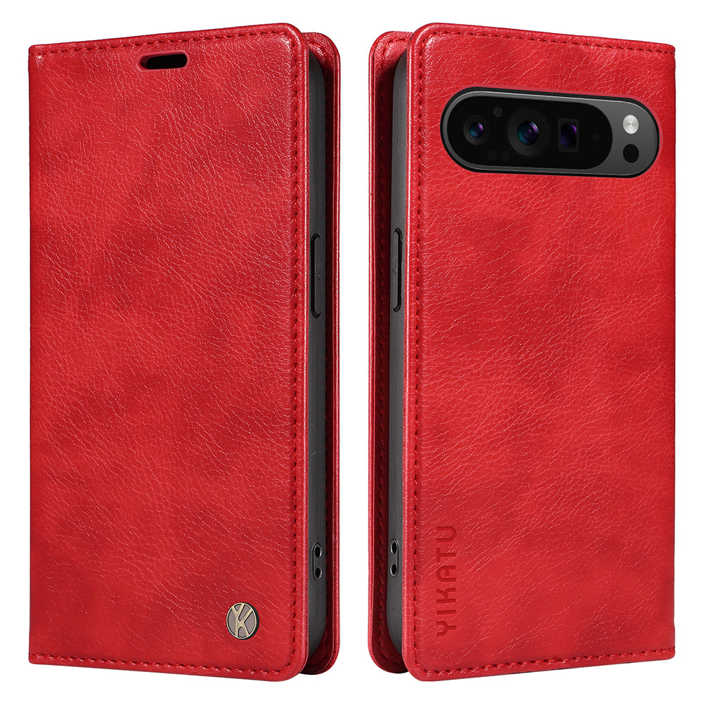 YIKATU YK-006 For Google Pixel 9 Pro Case Magnetic Closure Shockproof Flip Phone Cover