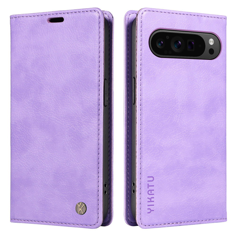 YIKATU YK-006 For Google Pixel 9 Pro Case Magnetic Closure Shockproof Flip Phone Cover