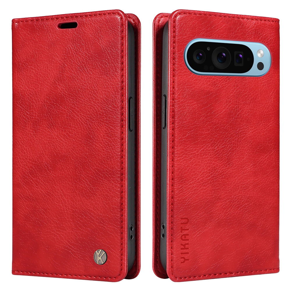 YIKATU YK-006 For Google Pixel 9 Case PU Leather Magnetic Closure Wallet Phone Cover