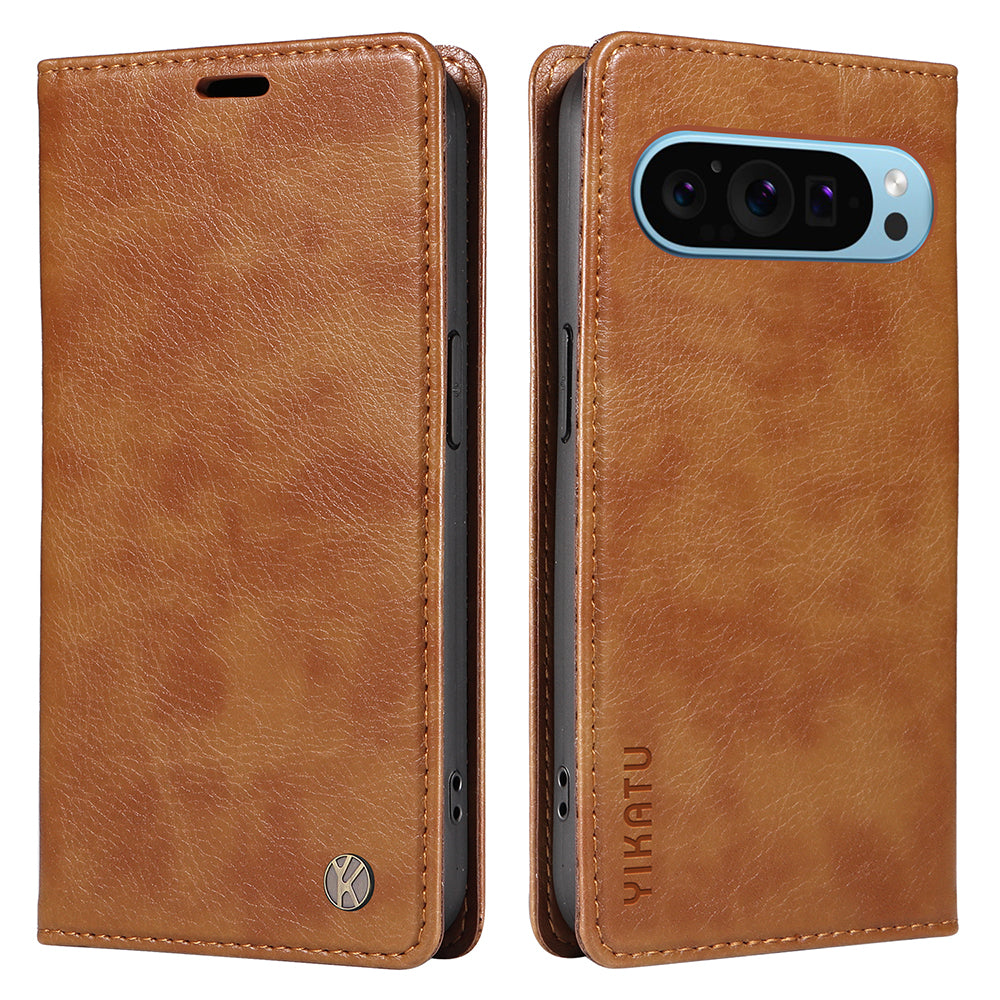 YIKATU YK-006 For Google Pixel 9 Case PU Leather Magnetic Closure Wallet Phone Cover