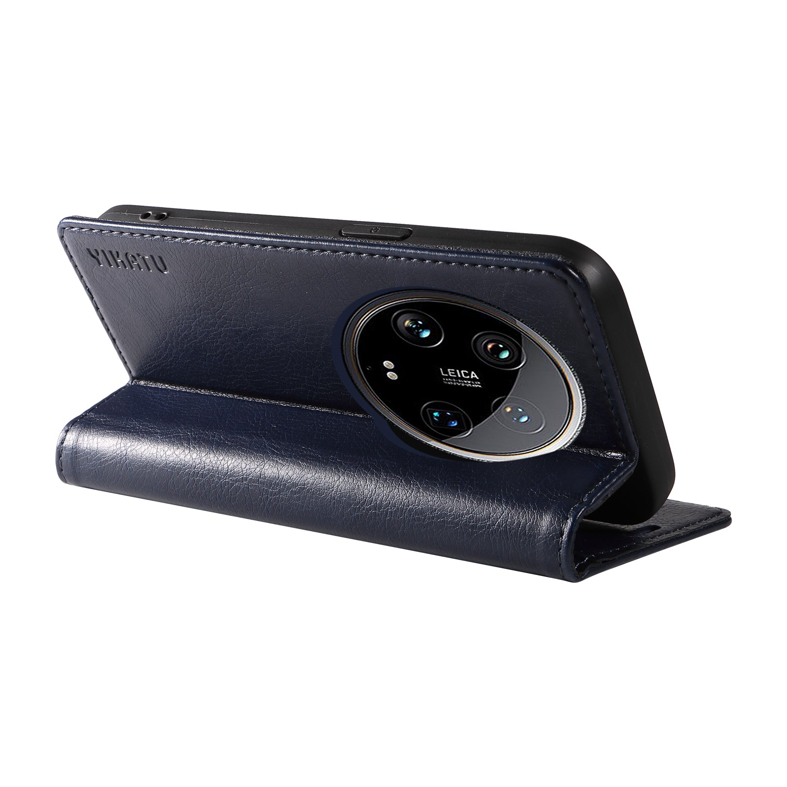 YIKATU YK-006 For Xiaomi 14 Ultra Wallet Case Magnetic Closure Leather Litchi Texture Phone Cover