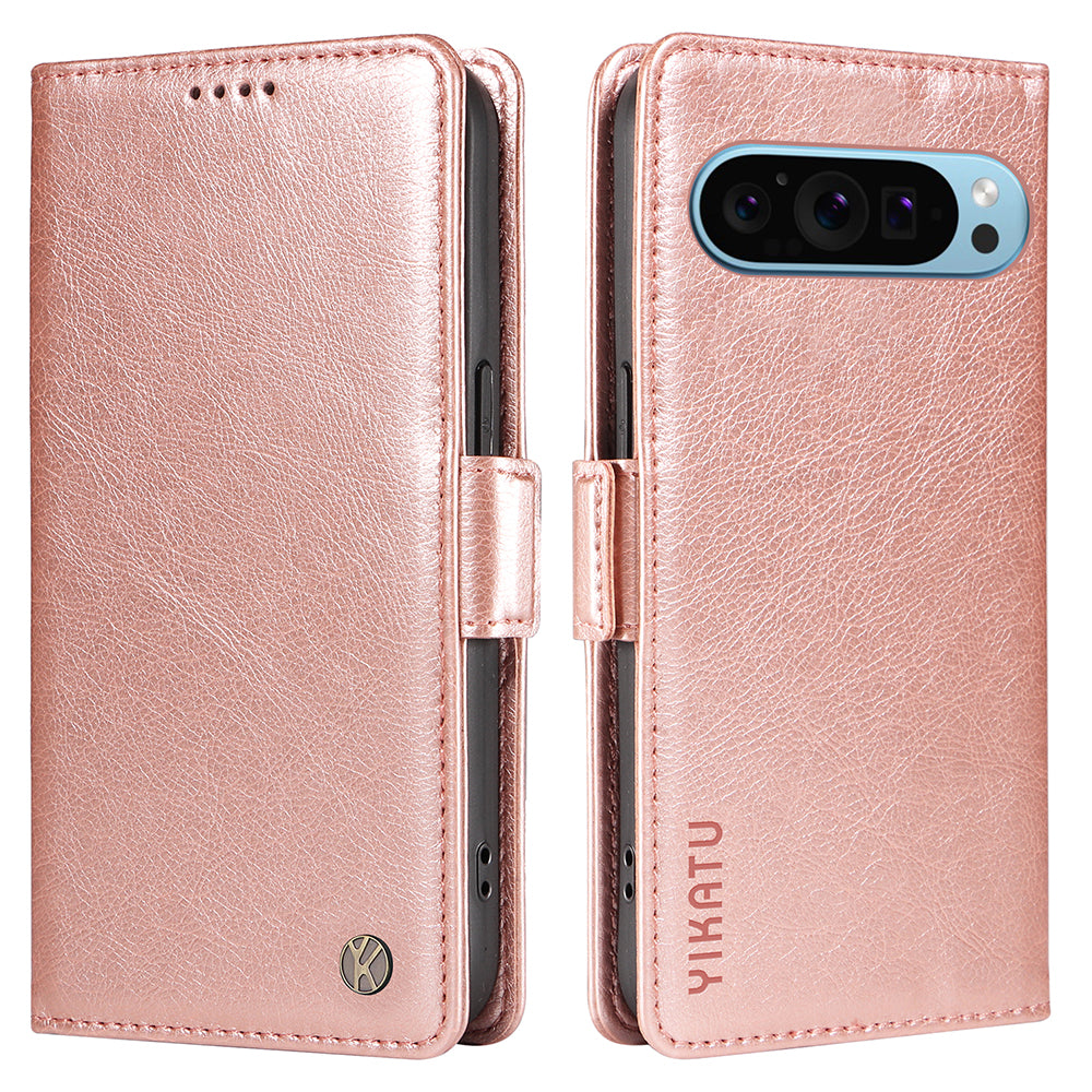 YIKATU YK-007 For Google Pixel 9 Case with Card Holder PU Leather+TPU Inner Shell Phone Cover