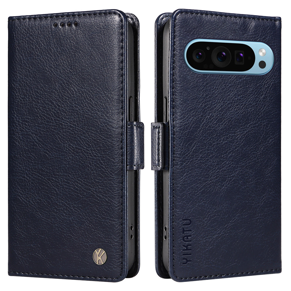 YIKATU YK-007 For Google Pixel 9 Case with Card Holder PU Leather+TPU Inner Shell Phone Cover