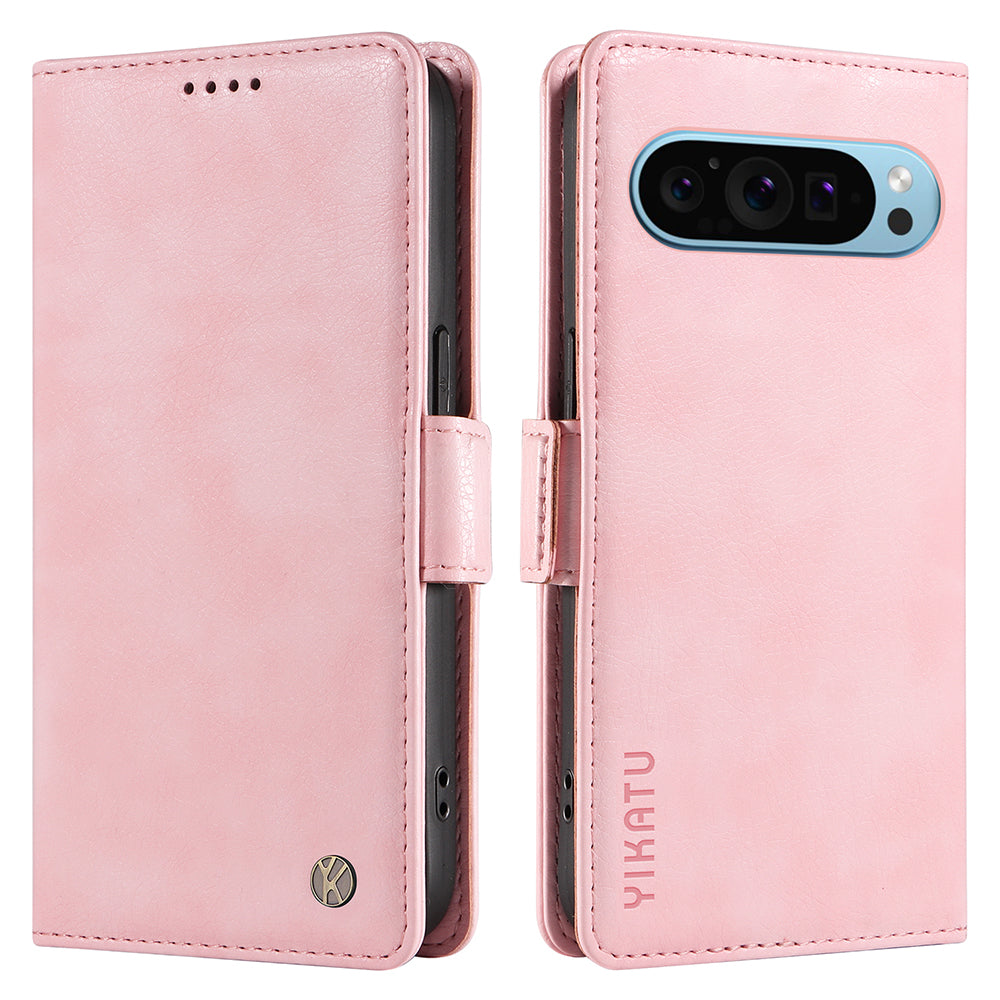 YIKATU YK-007 For Google Pixel 9 Case with Card Holder PU Leather+TPU Inner Shell Phone Cover