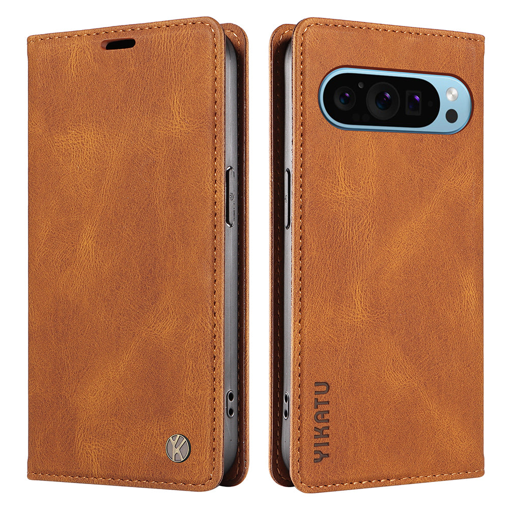 YIKATU YK-005 For Google Pixel 9 Case Leather Skin Touch Feeling Phone Cover