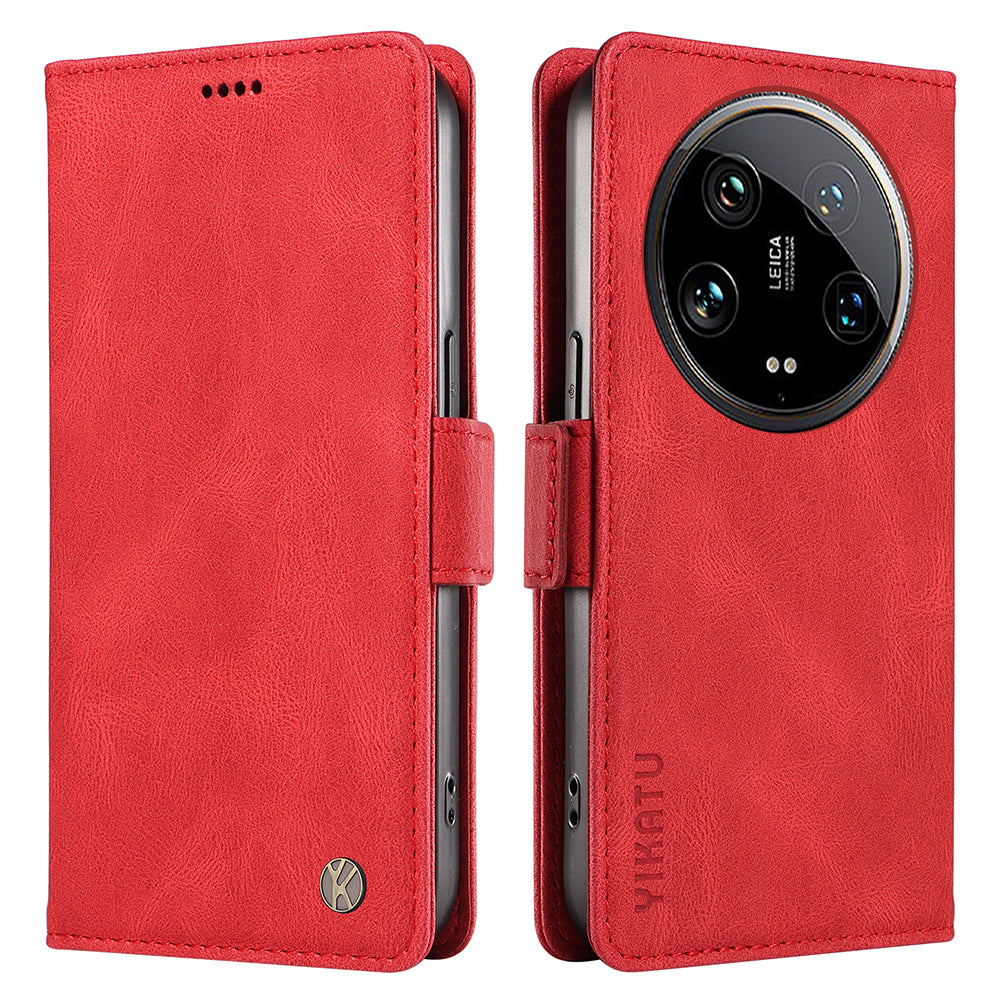 YIKATU YK-005 For Xiaomi 14 Ultra Case Wallet Leather Shockproof Phone Cover