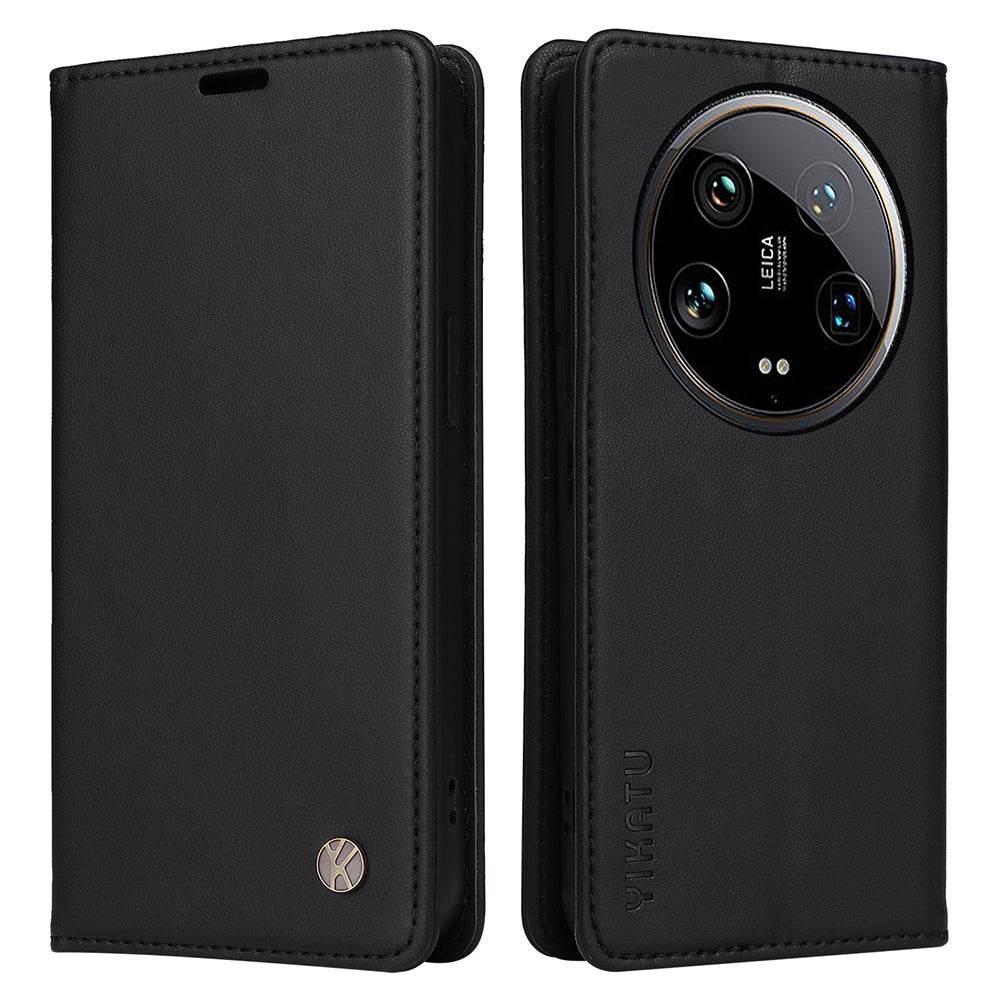 YIKATU YK-001 For Xiaomi 14 Ultra Case Magnetic Closure PU Leather Cover