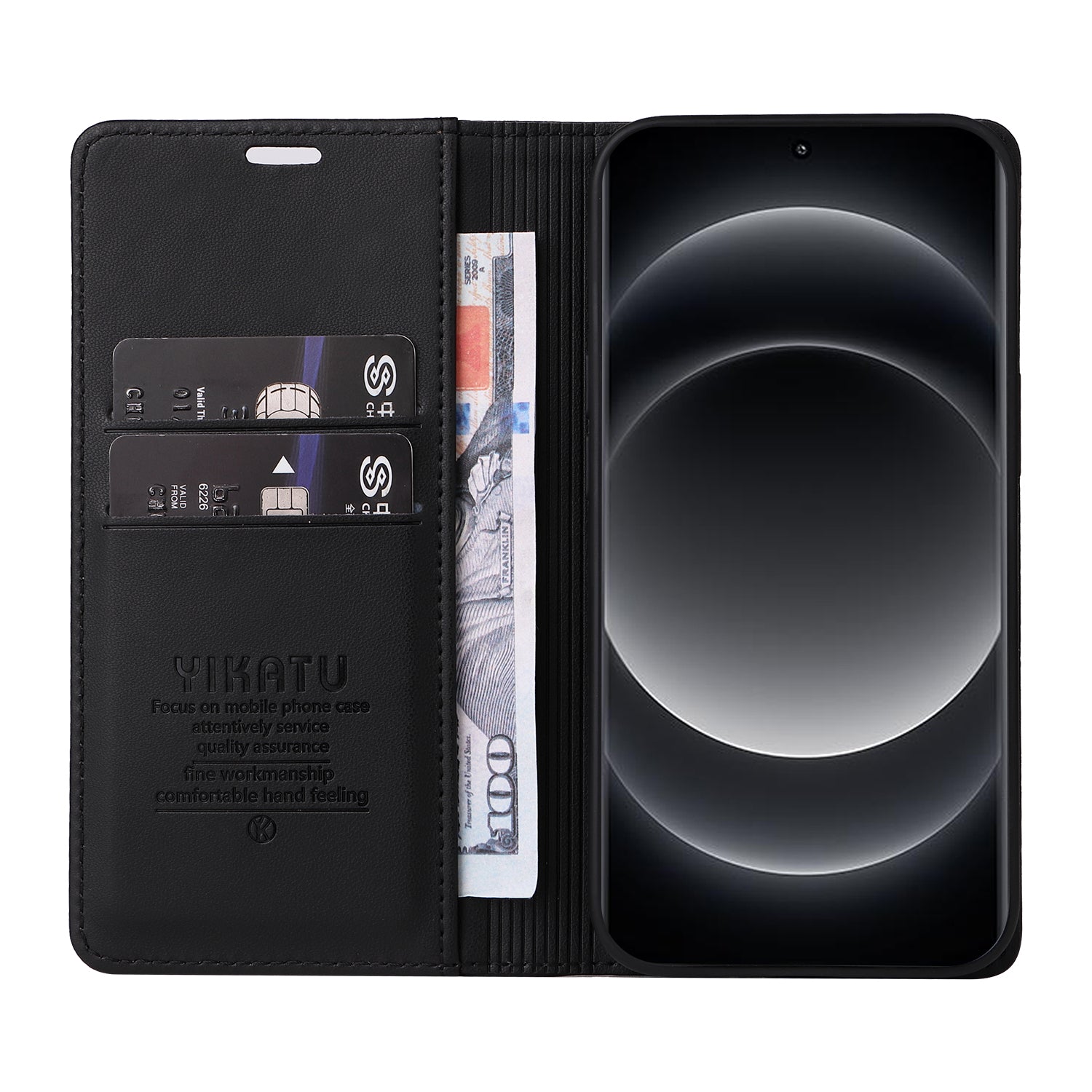 YIKATU YK-001 For Xiaomi 14 Ultra Case Magnetic Closure PU Leather Cover