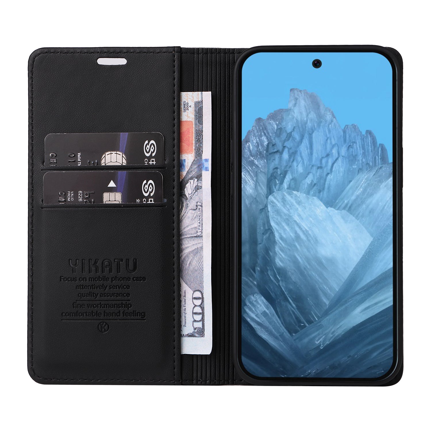 YIKATU YK-001 For Google Pixel 9 Case Magnetic Closure PU Leather Phone Cover