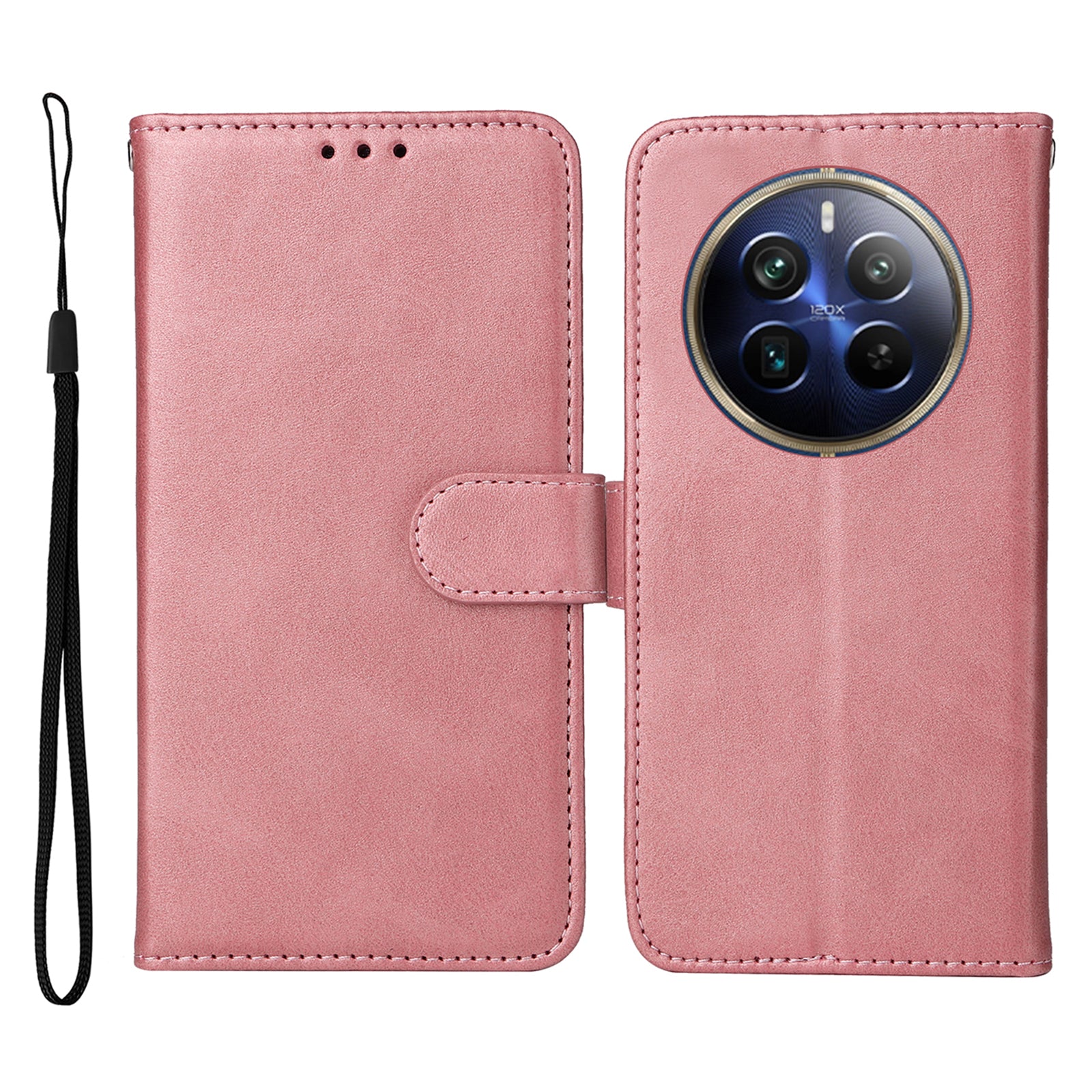 For Realme 12 Pro 5G / 12 Pro+ 5G Case Leather Folding Stand Phone Cover with 3 Card Holder
