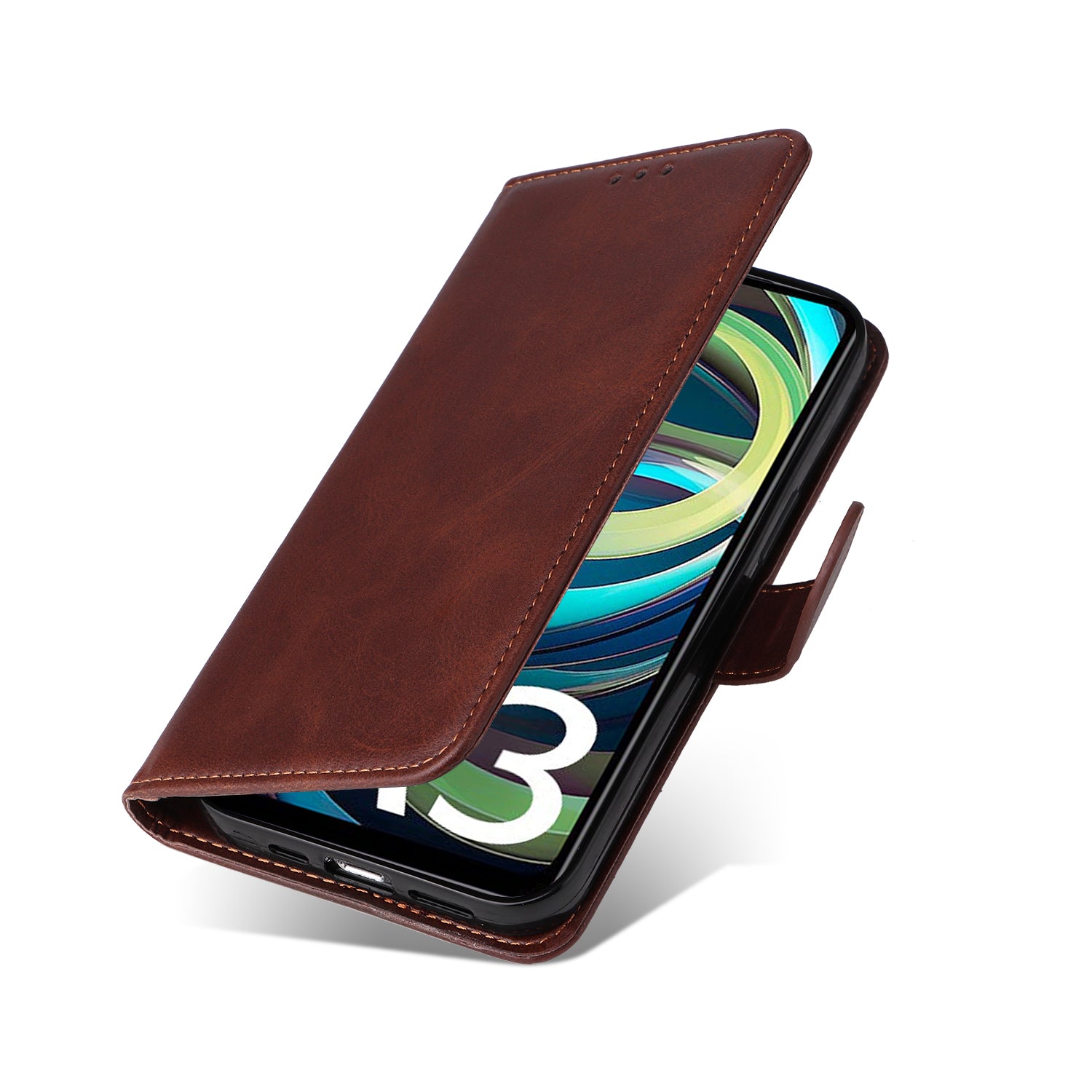 For Xiaomi Redmi A3 / Poco C61 4G Case Magnetic Clasp Leather Flip Wallet Phone Cover