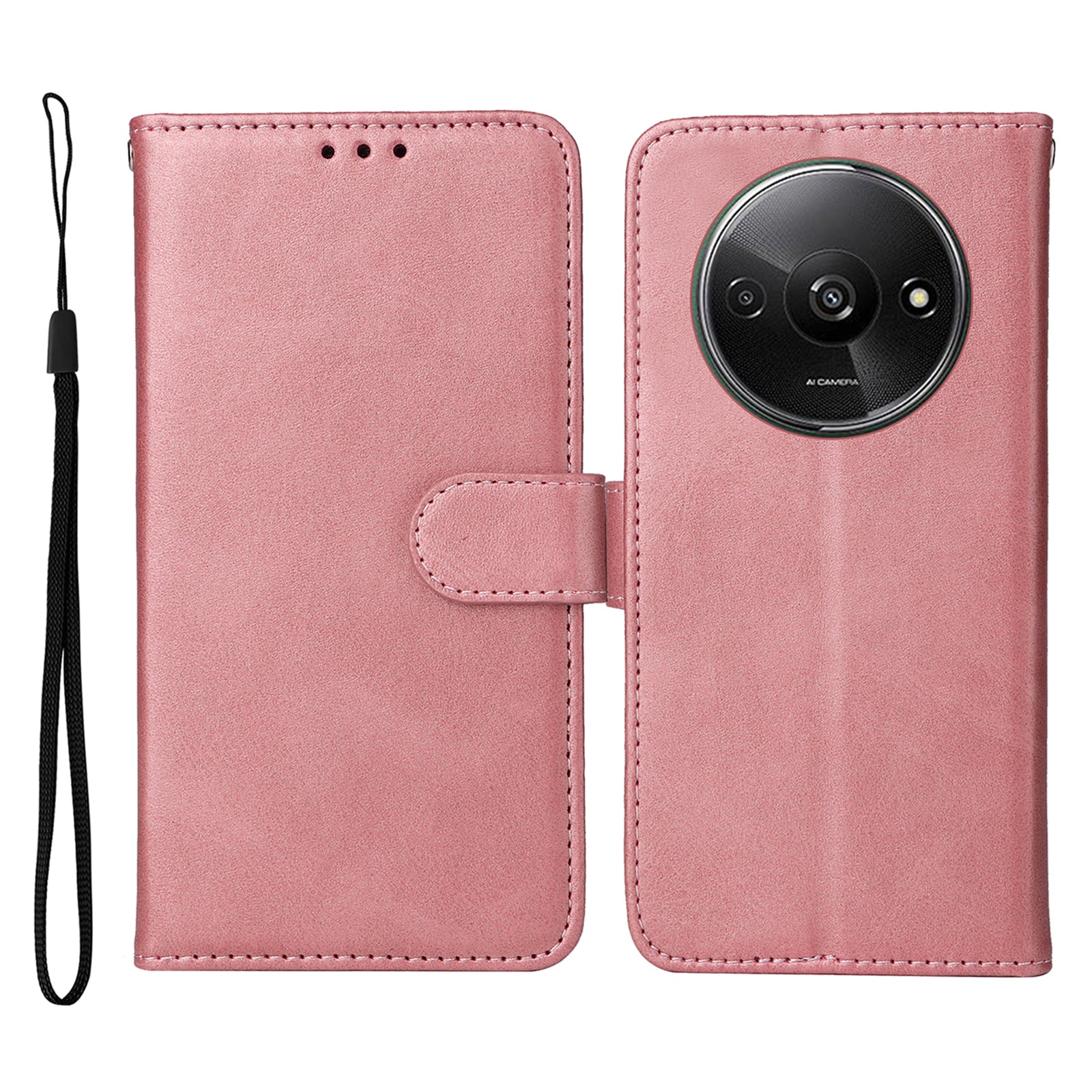 For Xiaomi Redmi A3 / Poco C61 4G Case Magnetic Clasp Leather Flip Wallet Phone Cover