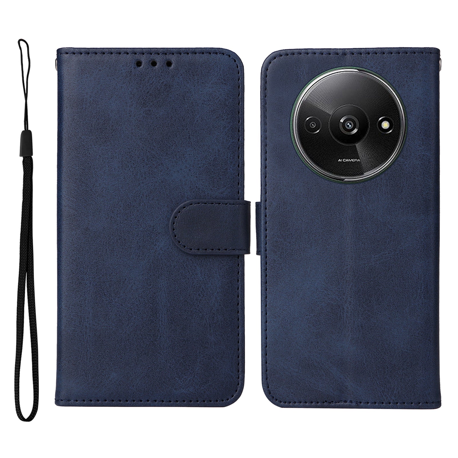 For Xiaomi Redmi A3 / Poco C61 4G Case Magnetic Clasp Leather Flip Wallet Phone Cover