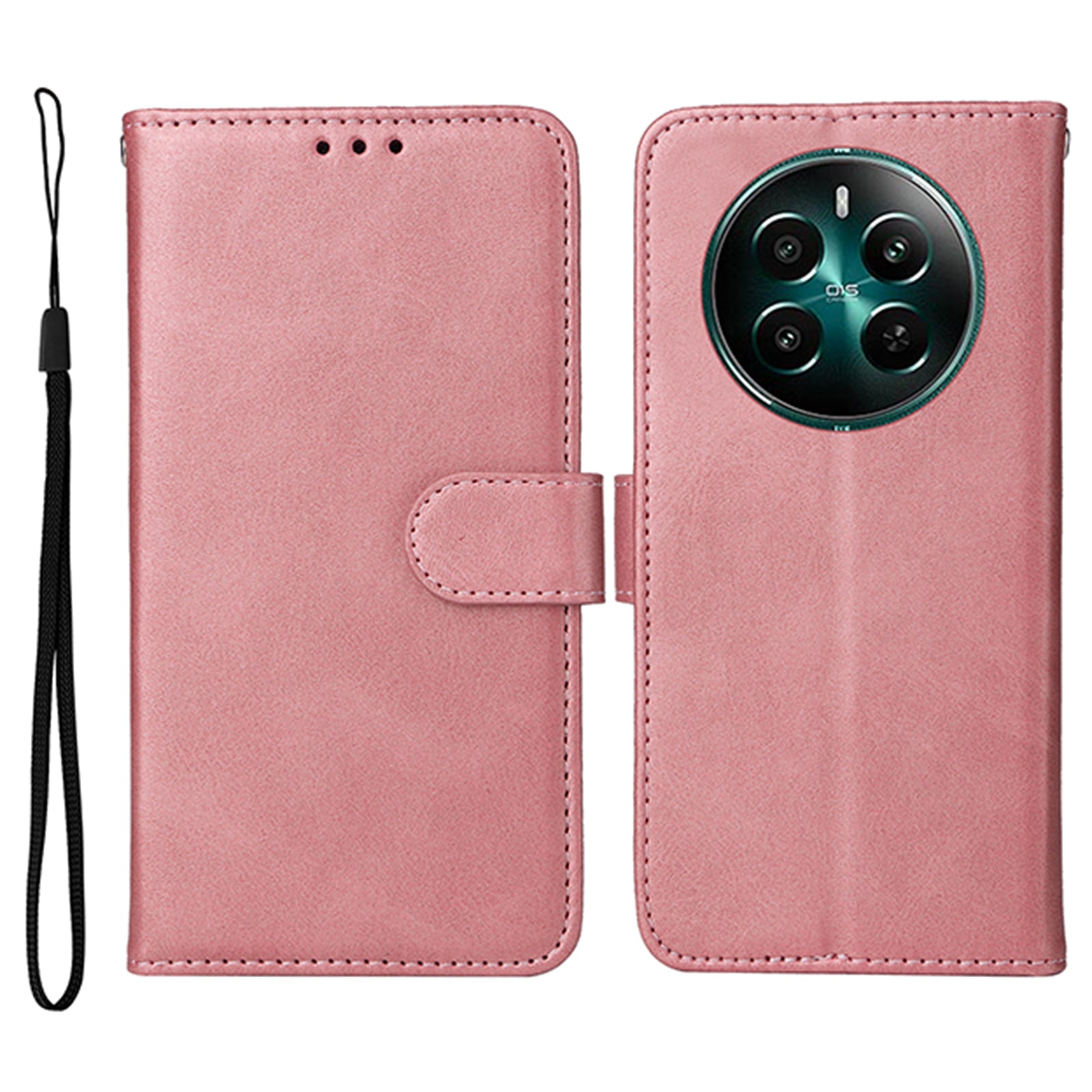 For Realme 12+ 5G Case Viewing Stand 3 Card Holder PU Leather Phone Cover