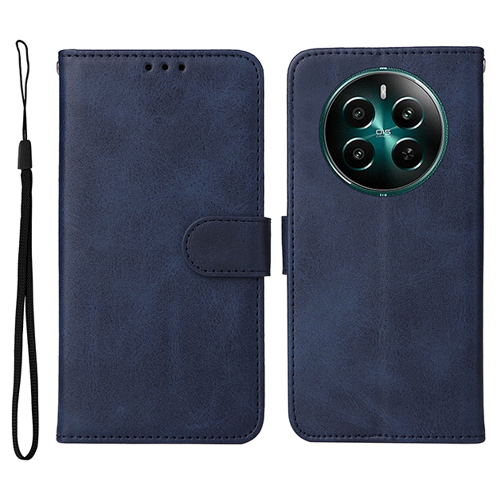 For Realme 12+ 5G Case Viewing Stand 3 Card Holder PU Leather Phone Cover