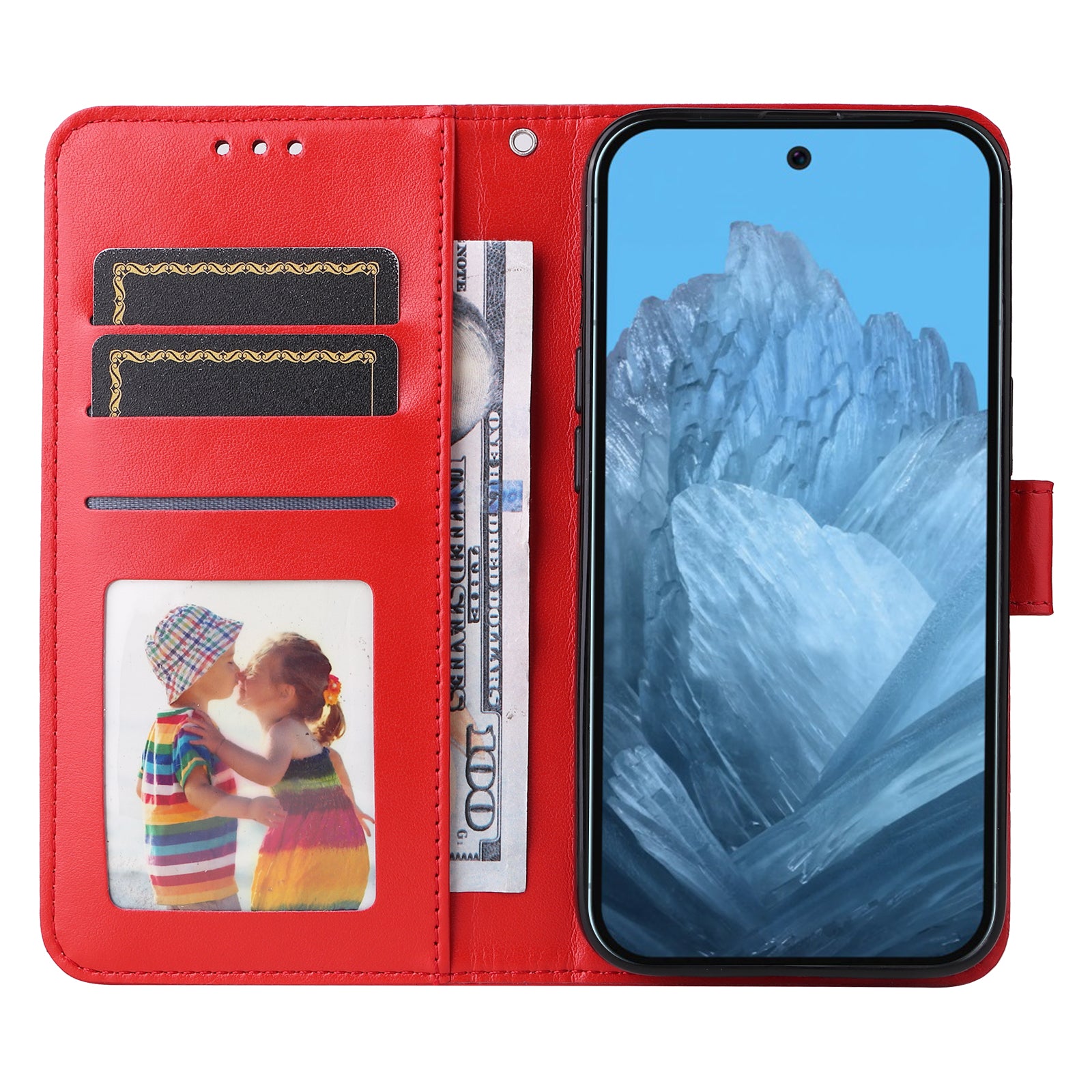 For Google Pixel 9 Case Leather Sunflower Card Holder Stand Phone Cover