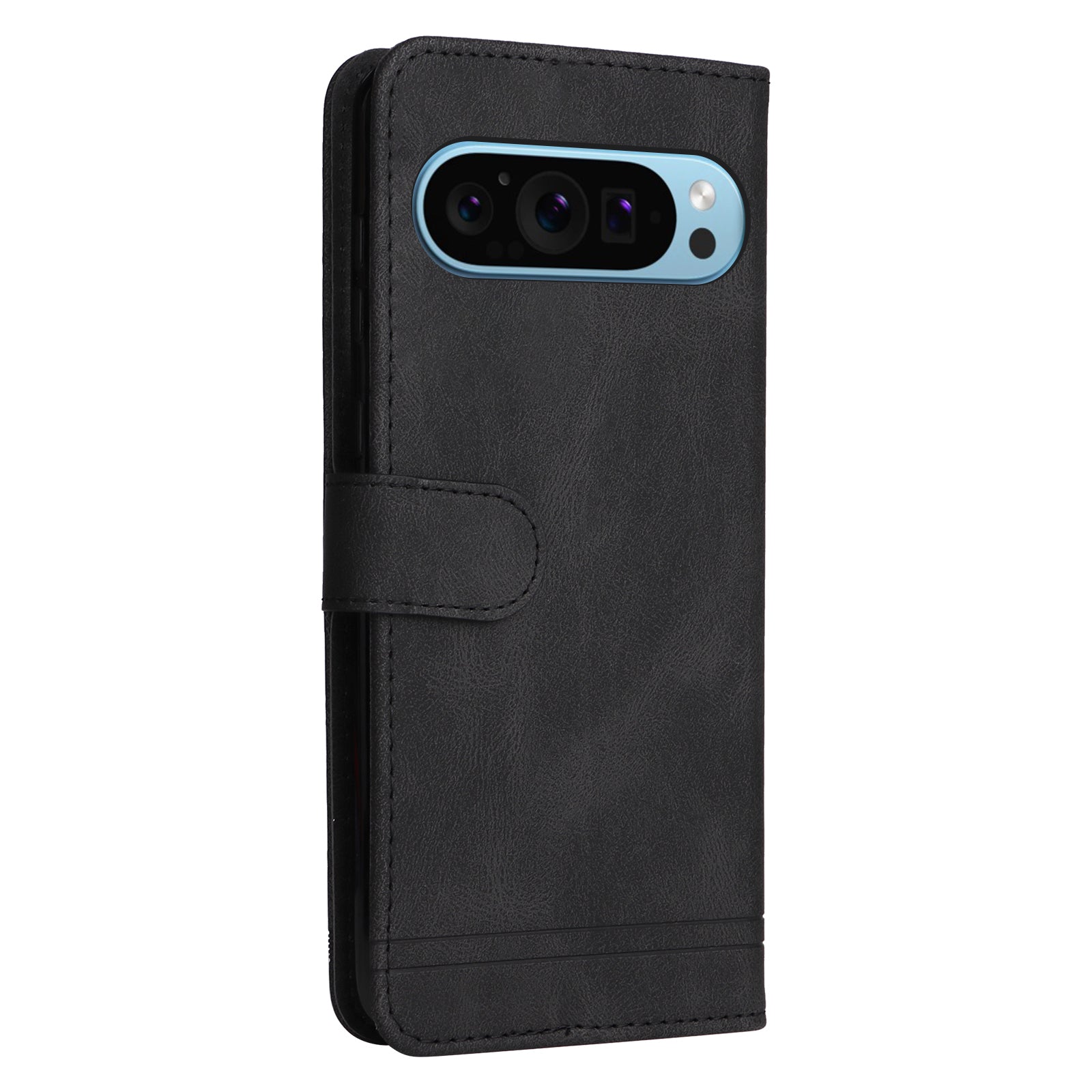 For Google Pixel 9 Leather Wallet Case Stand Phone Cover Skin-touch Texture