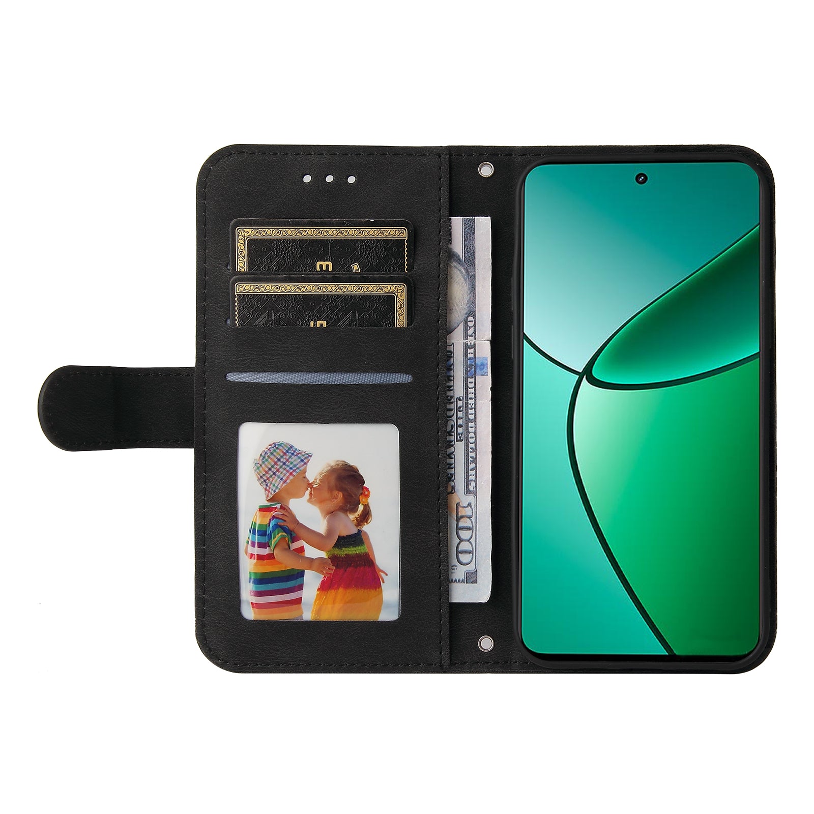 For Realme 12+ 5G Case Hardware Tree Decor Leather Wallet Phone Cover