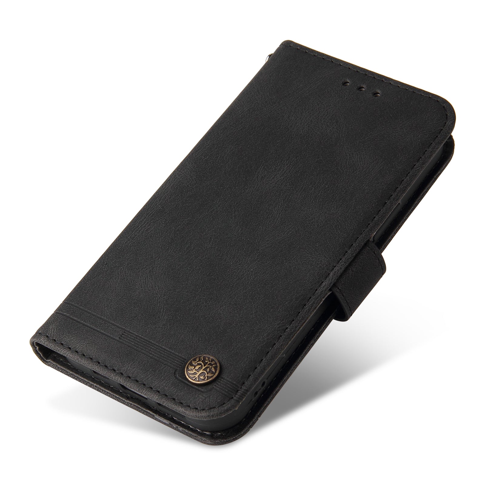 For Realme 12+ 5G Case Hardware Tree Decor Leather Wallet Phone Cover