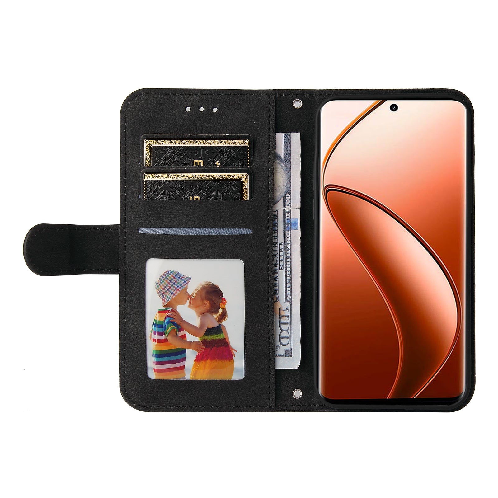 For Realme 12 Pro 5G / 12 Pro+ 5G Leather Case Skin-touch Texture Wallet Phone Cover