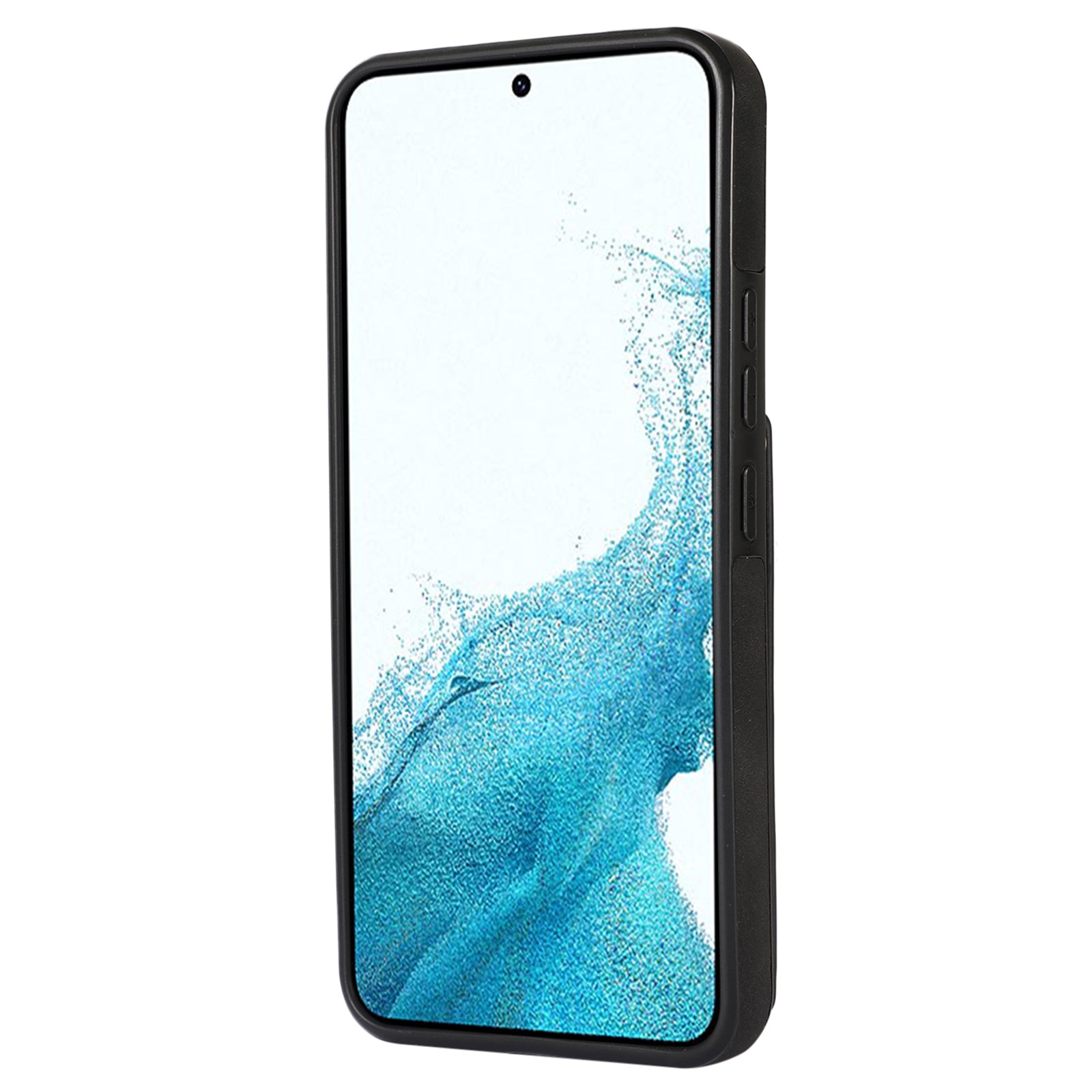 For Samsung Galaxy S23 Case Leather+TPU Kickstand Cover with Lanyard RFID Blocking Wallet