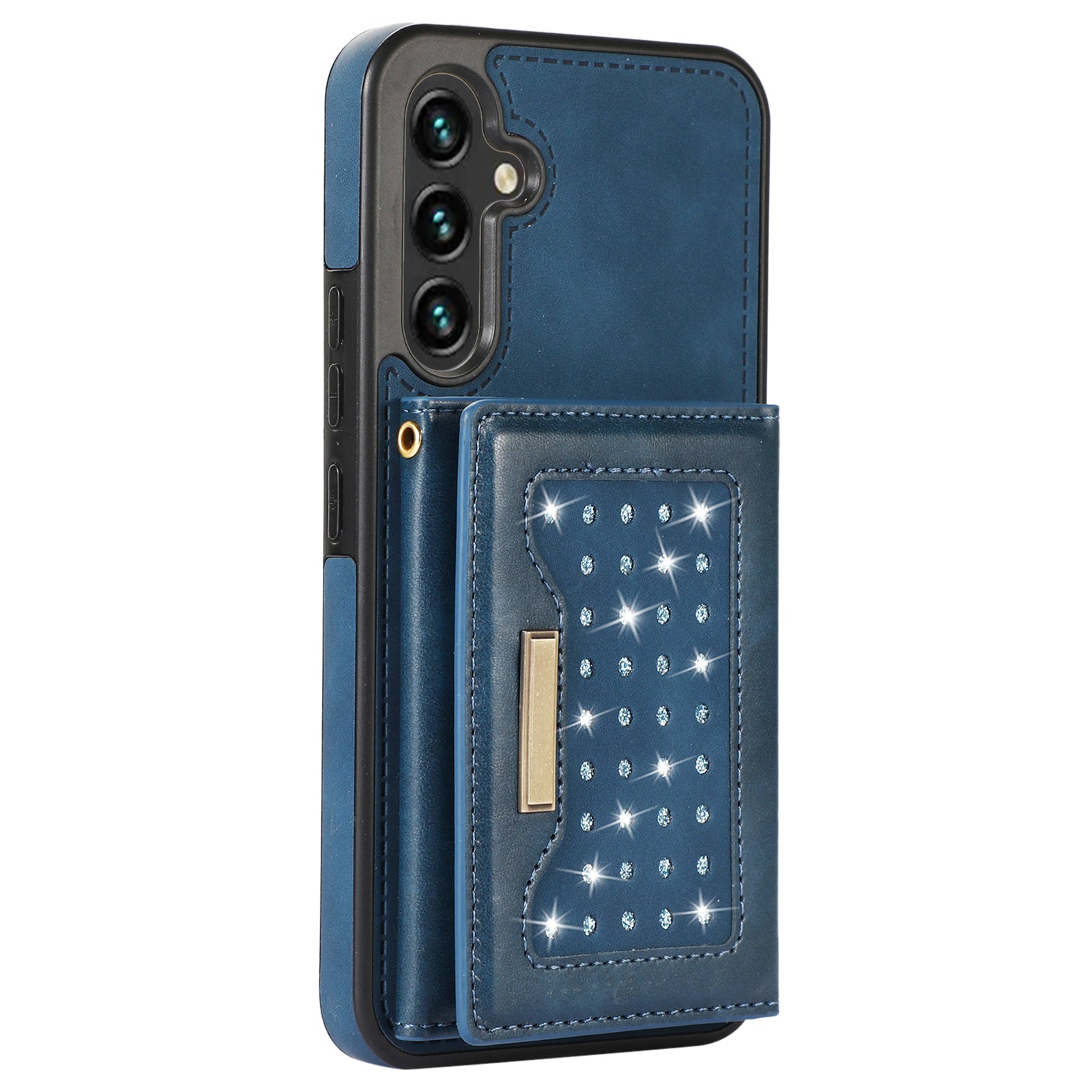 For Samsung Galaxy A54 5G Case TPU Leather Phone Cover RFID Blocking Wallet with Lanyard