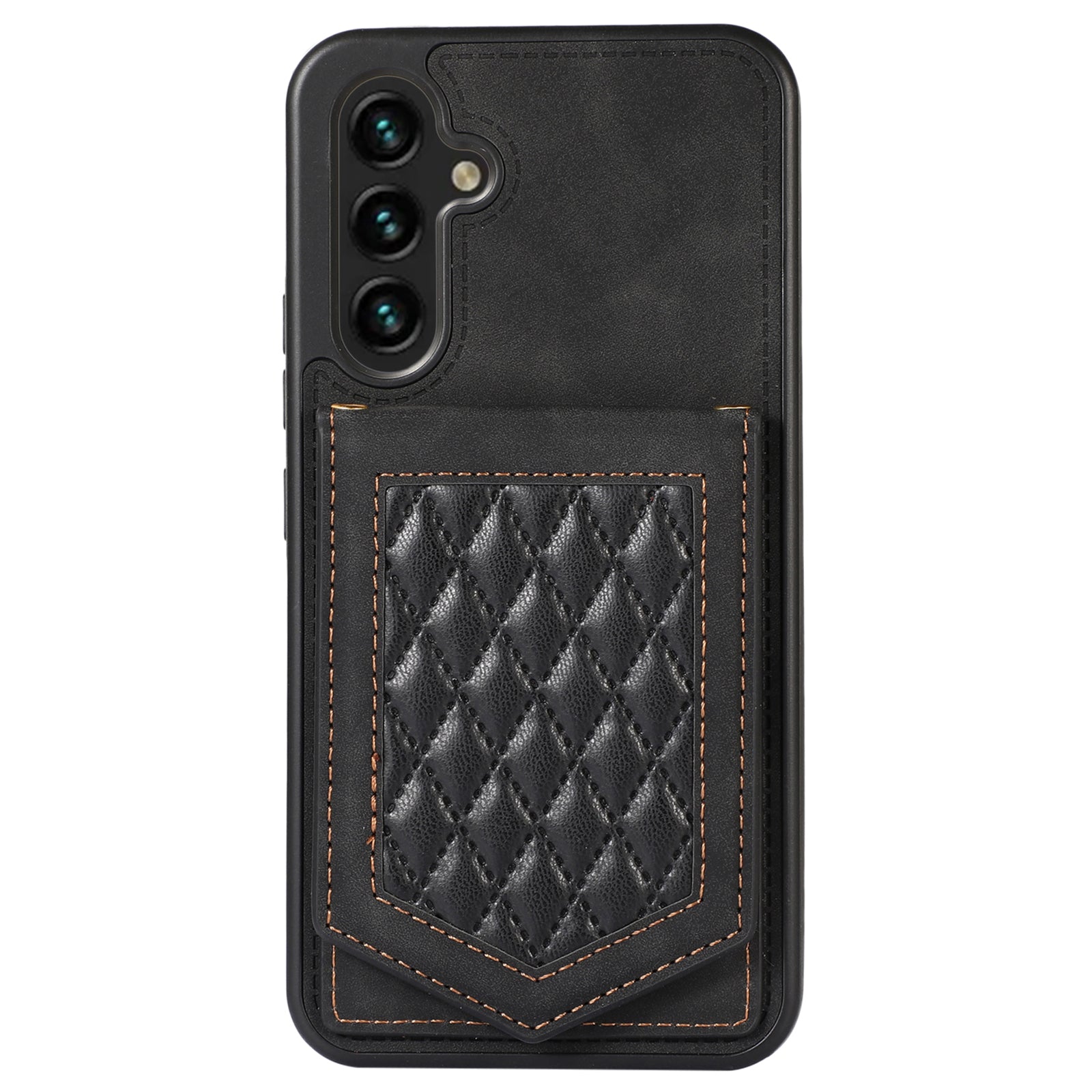 For Samsung Galaxy S23 FE Case Phone Cover RFID Blocking Leather+TPU Cover with Lanyard