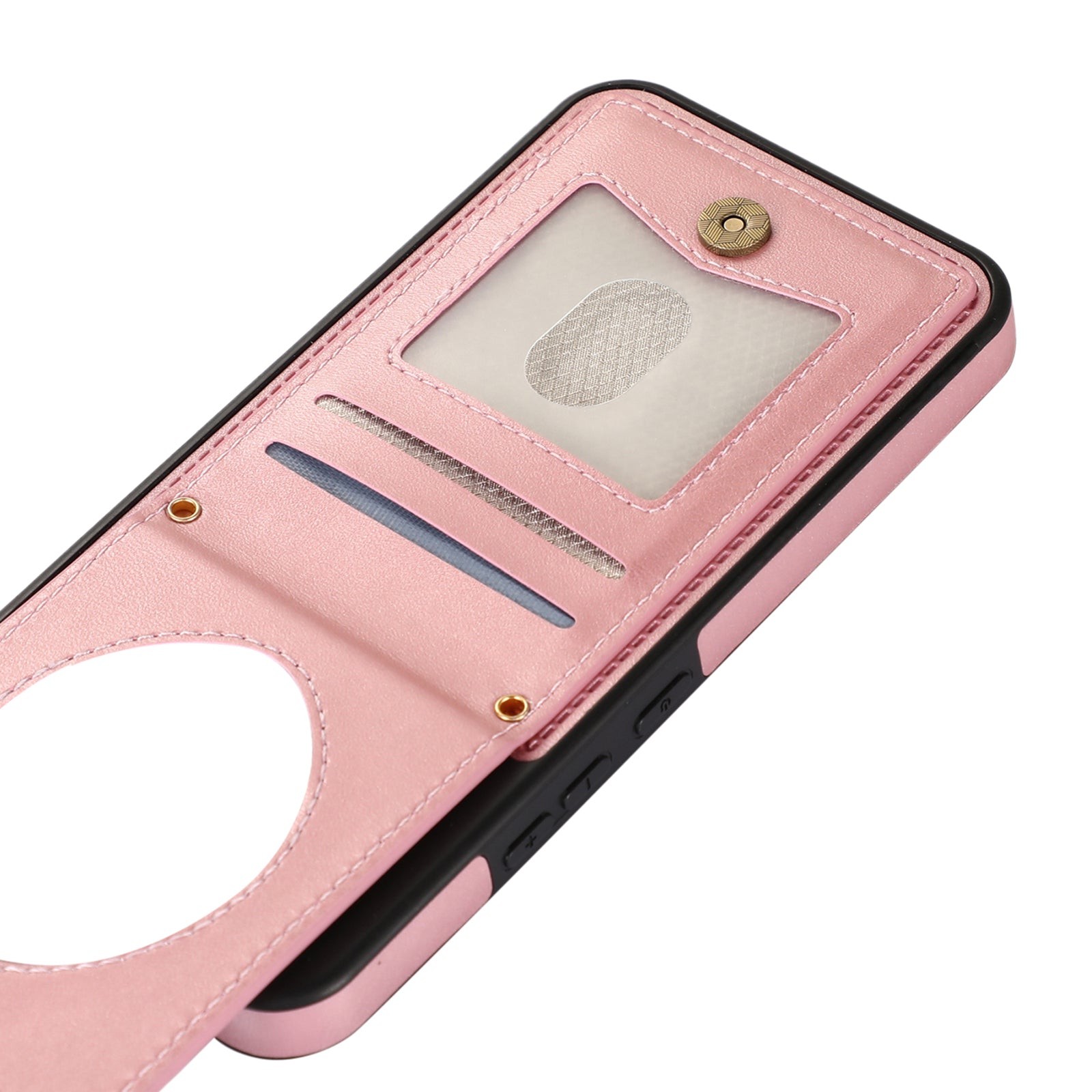 For Samsung Galaxy A14 5G / 4G Cover TPU Leather Phone Case RFID Blocking Hidden Mirror