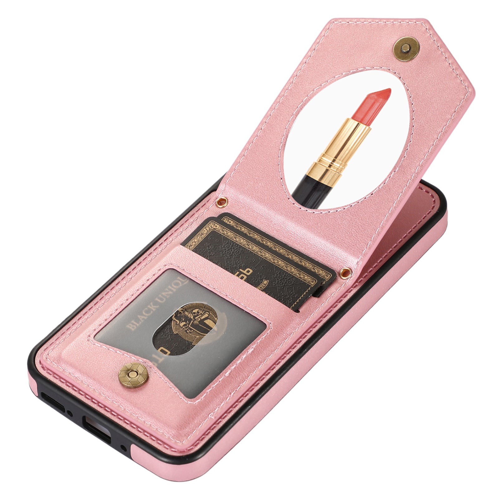 For Samsung Galaxy A14 5G / 4G Cover TPU Leather Phone Case RFID Blocking Hidden Mirror