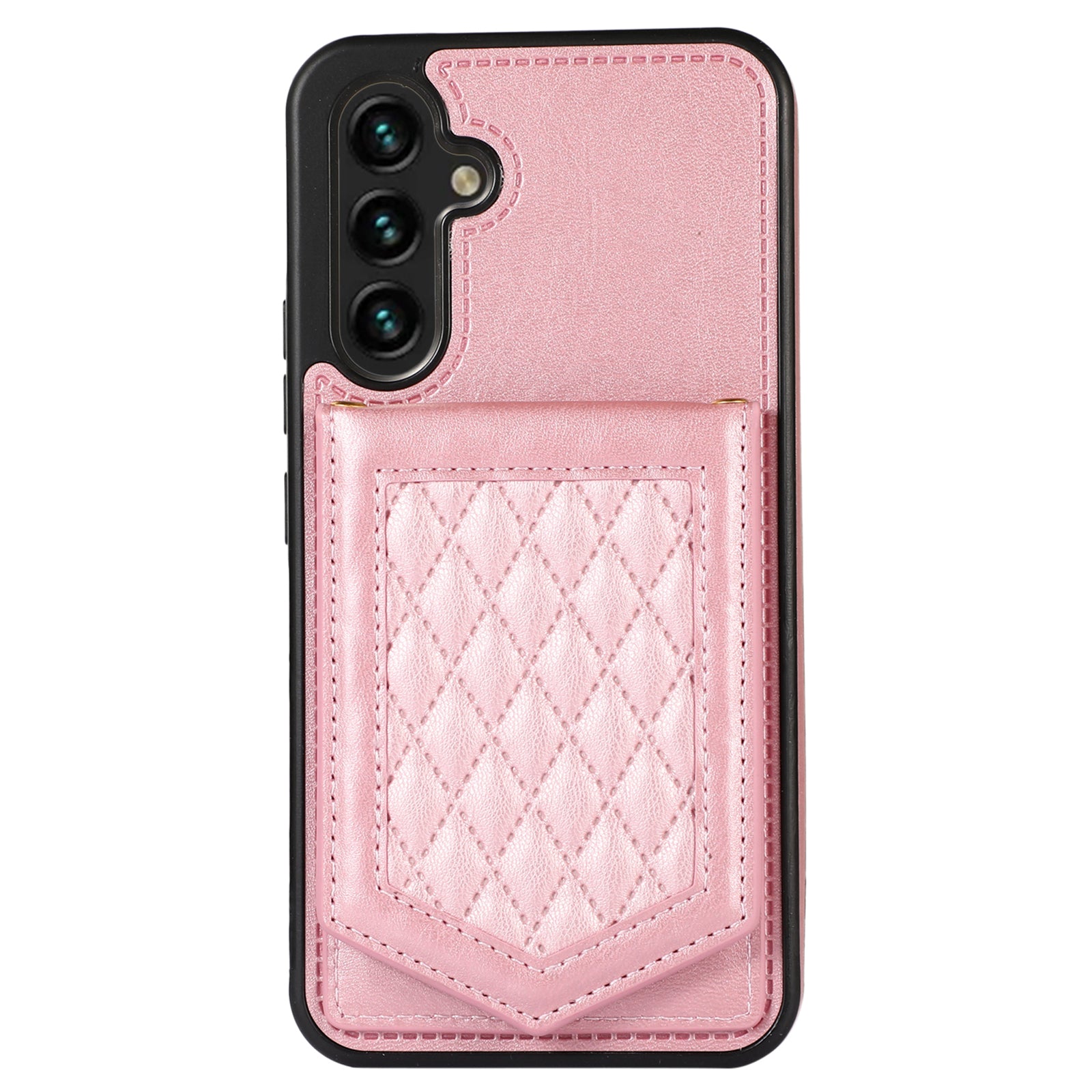 For Samsung Galaxy A14 5G / 4G Cover TPU Leather Phone Case RFID Blocking Hidden Mirror